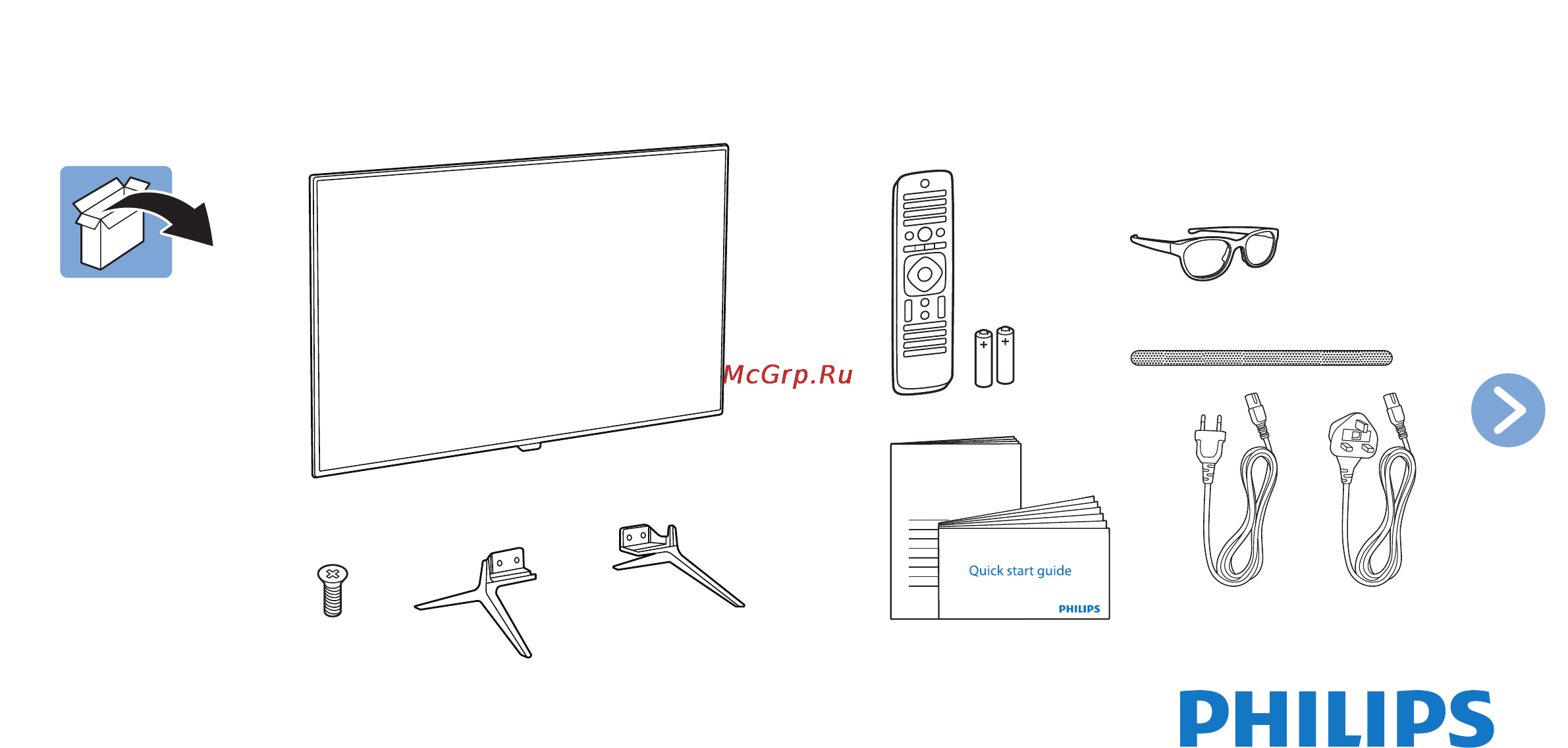Philips 55PUS7100/60 Краткое руководство онлайн