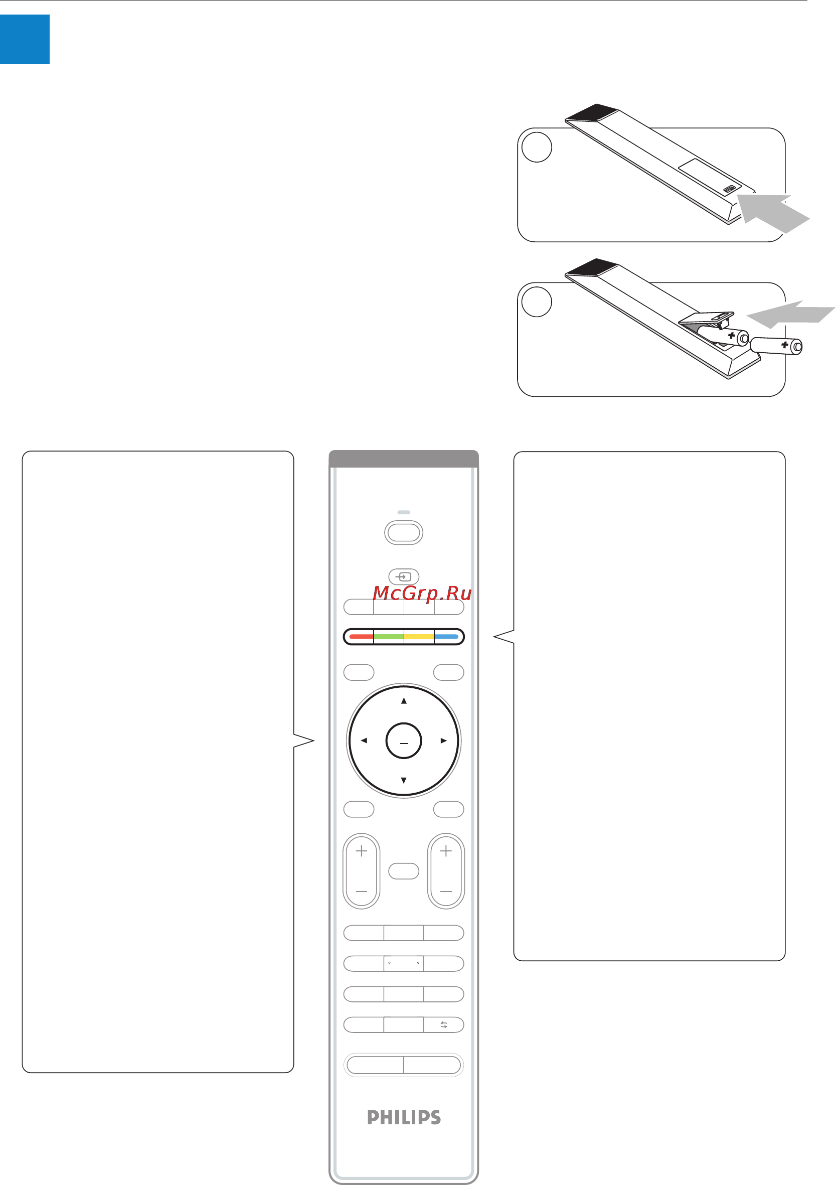 Philips 32PFL7623D/10 [4/12] Пульт дистанционного управления