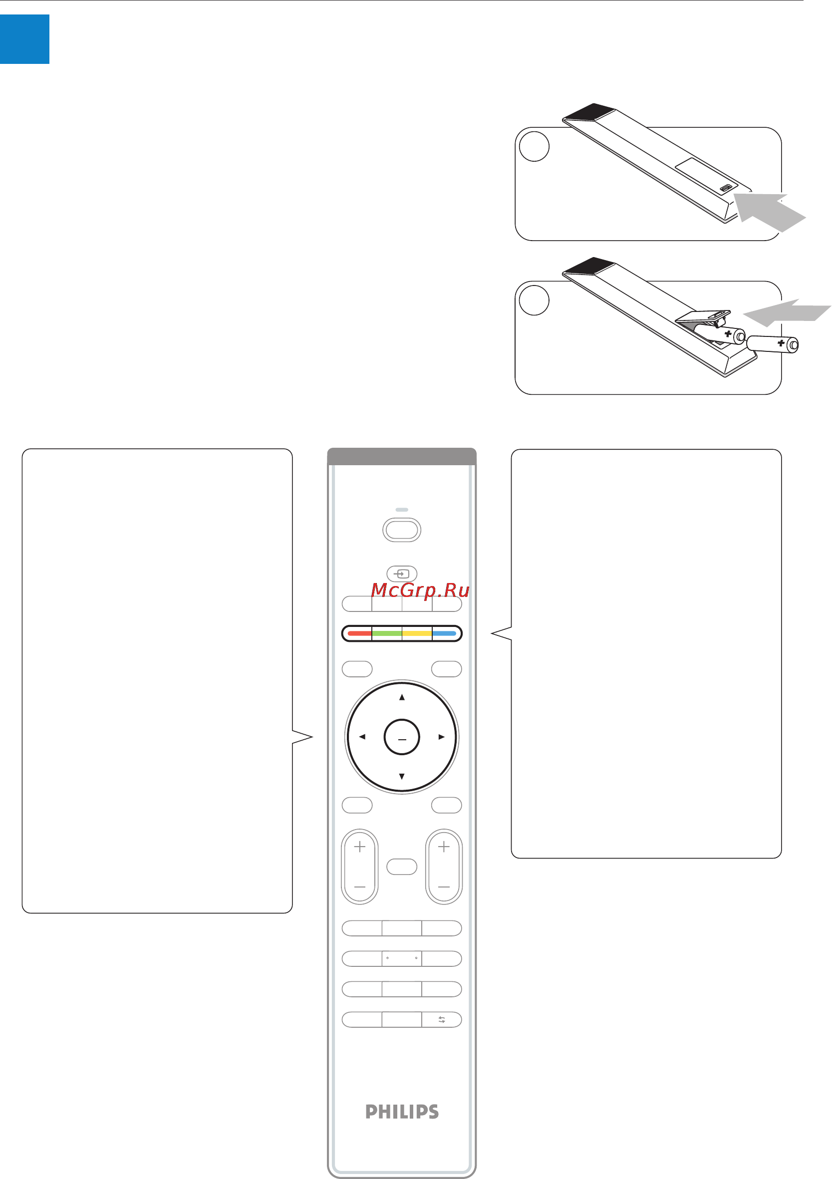 Philips 42PFL7433S/60 [4/12] Пульт дистанционного управления
