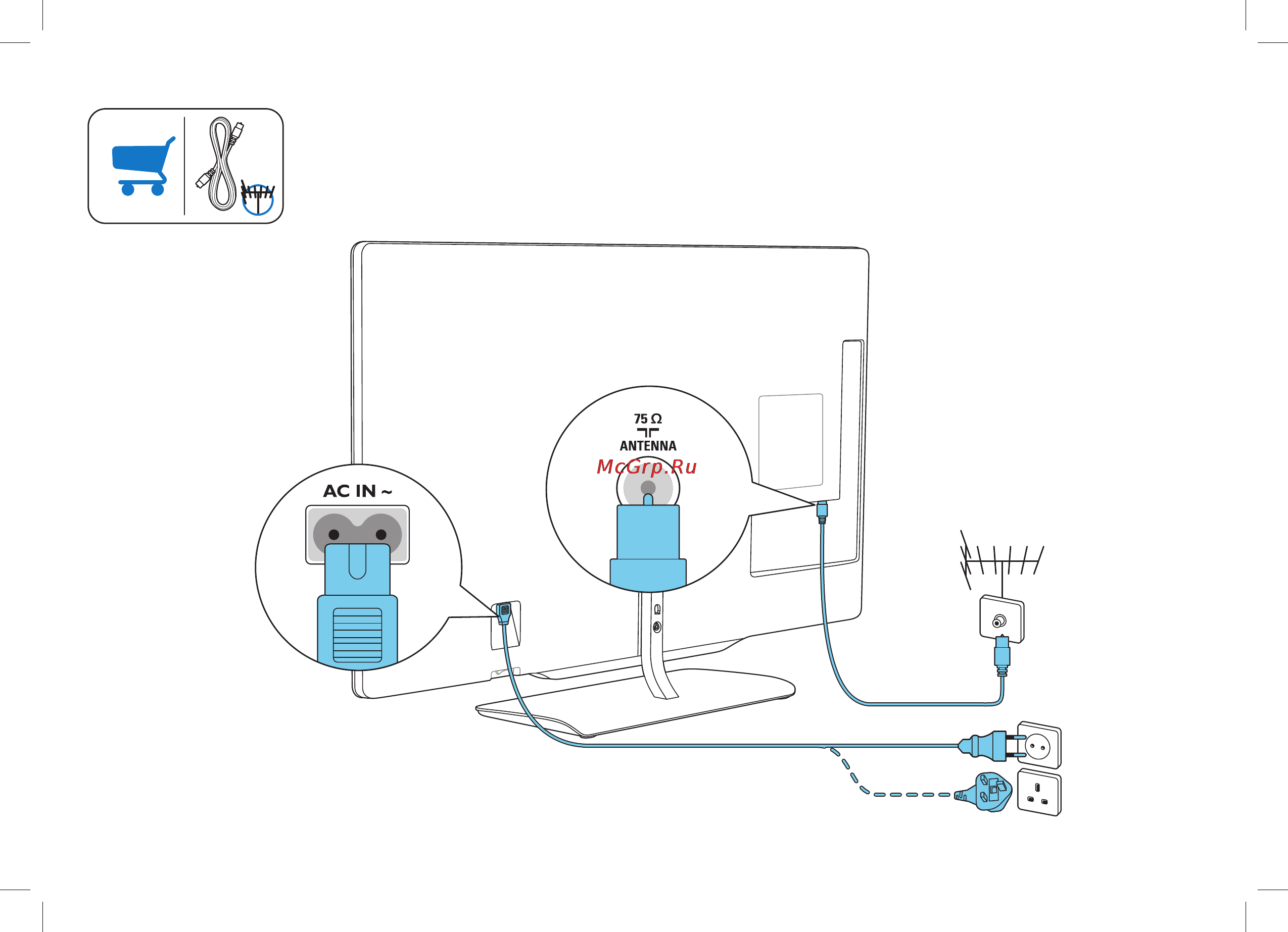 Philips 32PFL7606H/12 Краткое руководство онлайн [8/24] 117618