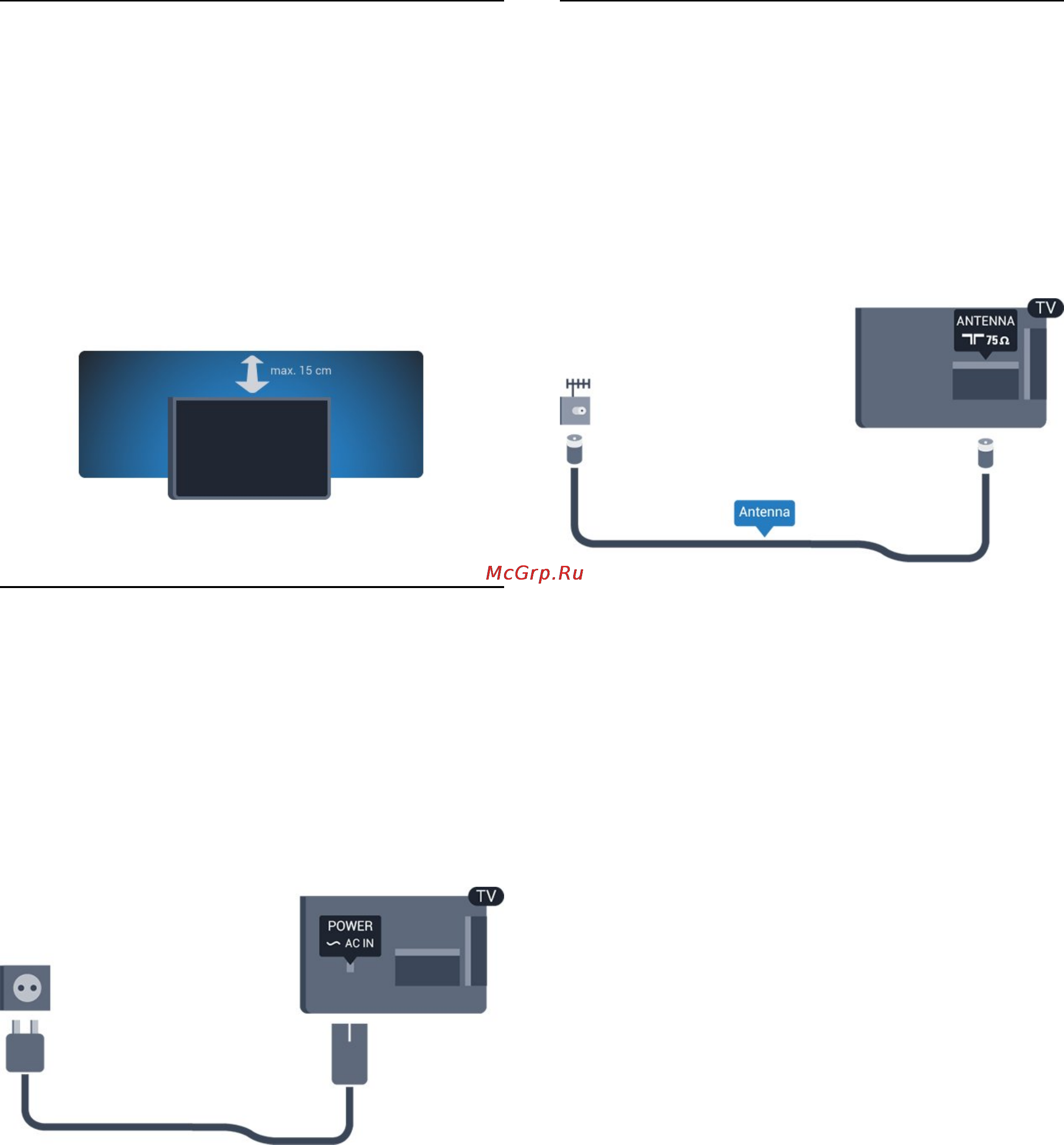 Philips 40PFT4009/60 [5/70] Рекомендации по выбору места для установки