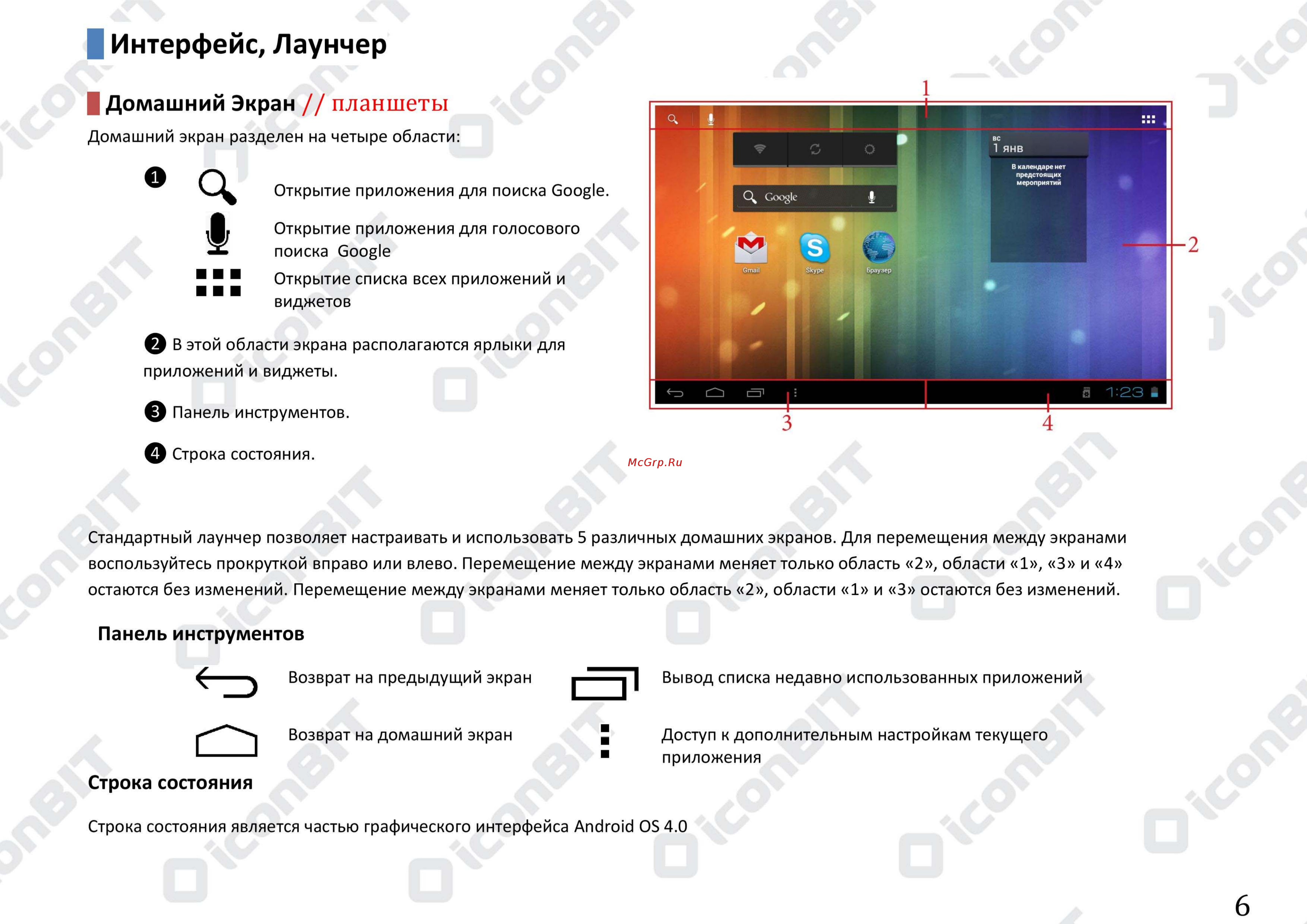 Senseit R280 [6/68] Интерфейс лаунчер