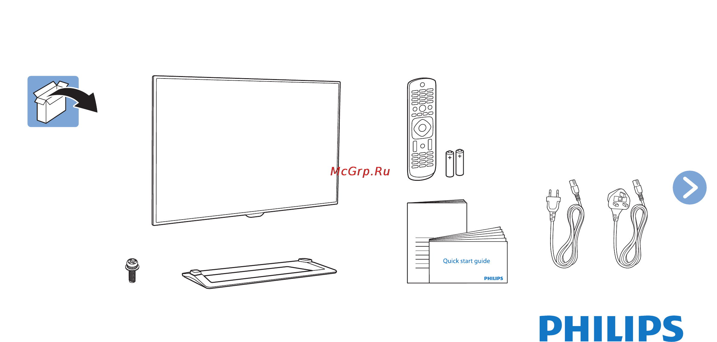 Philips 32PFT4100/60 Краткое руководство онлайн