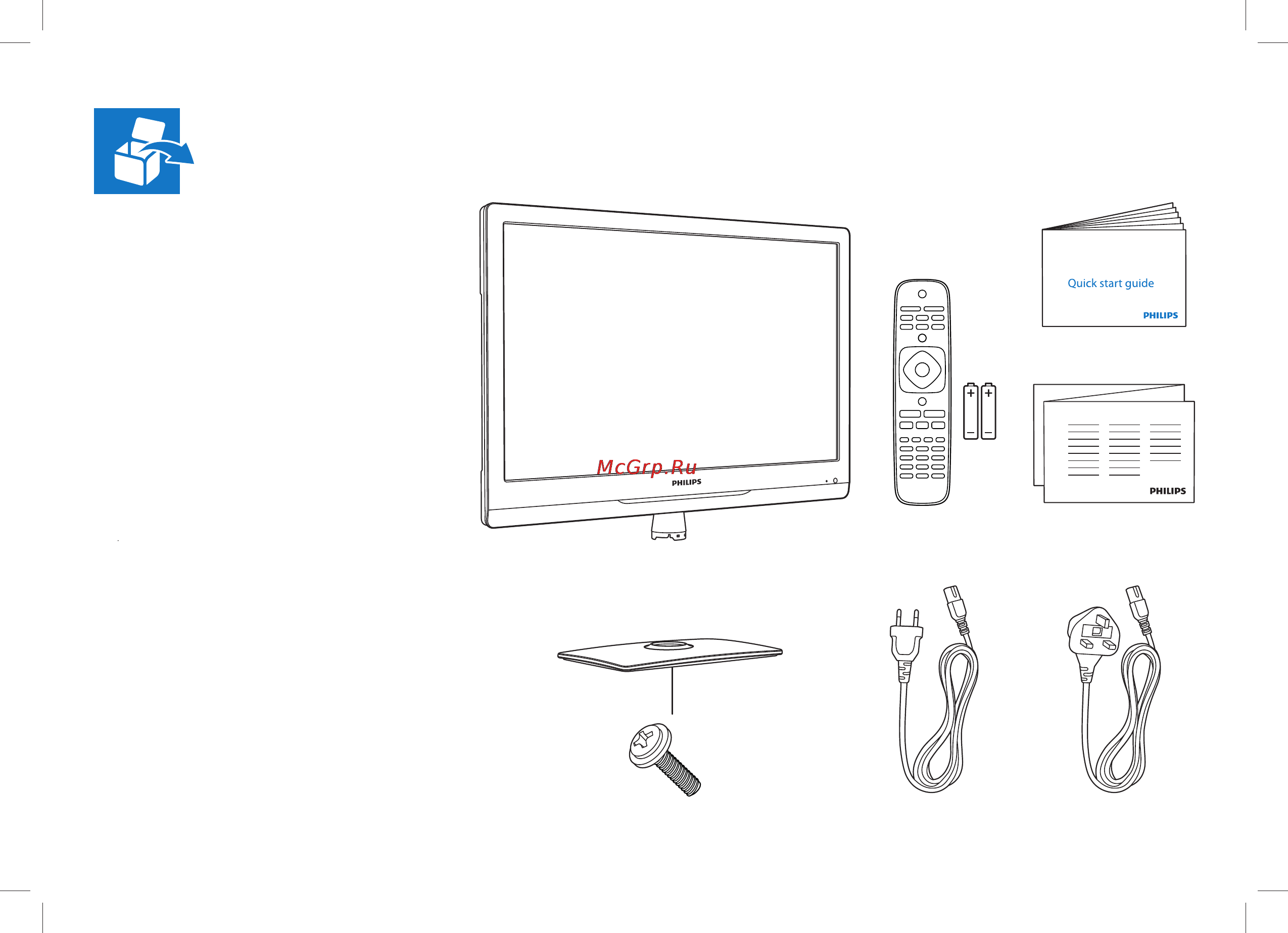 Philips 26PFL3207H/12 [3/24] 1x ø4x14 mm 26 3x ø4x18 mm