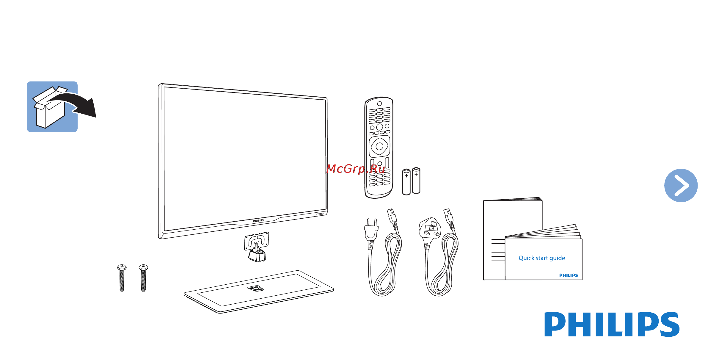 Philips 32PFH4109 Краткая инструкция онлайн