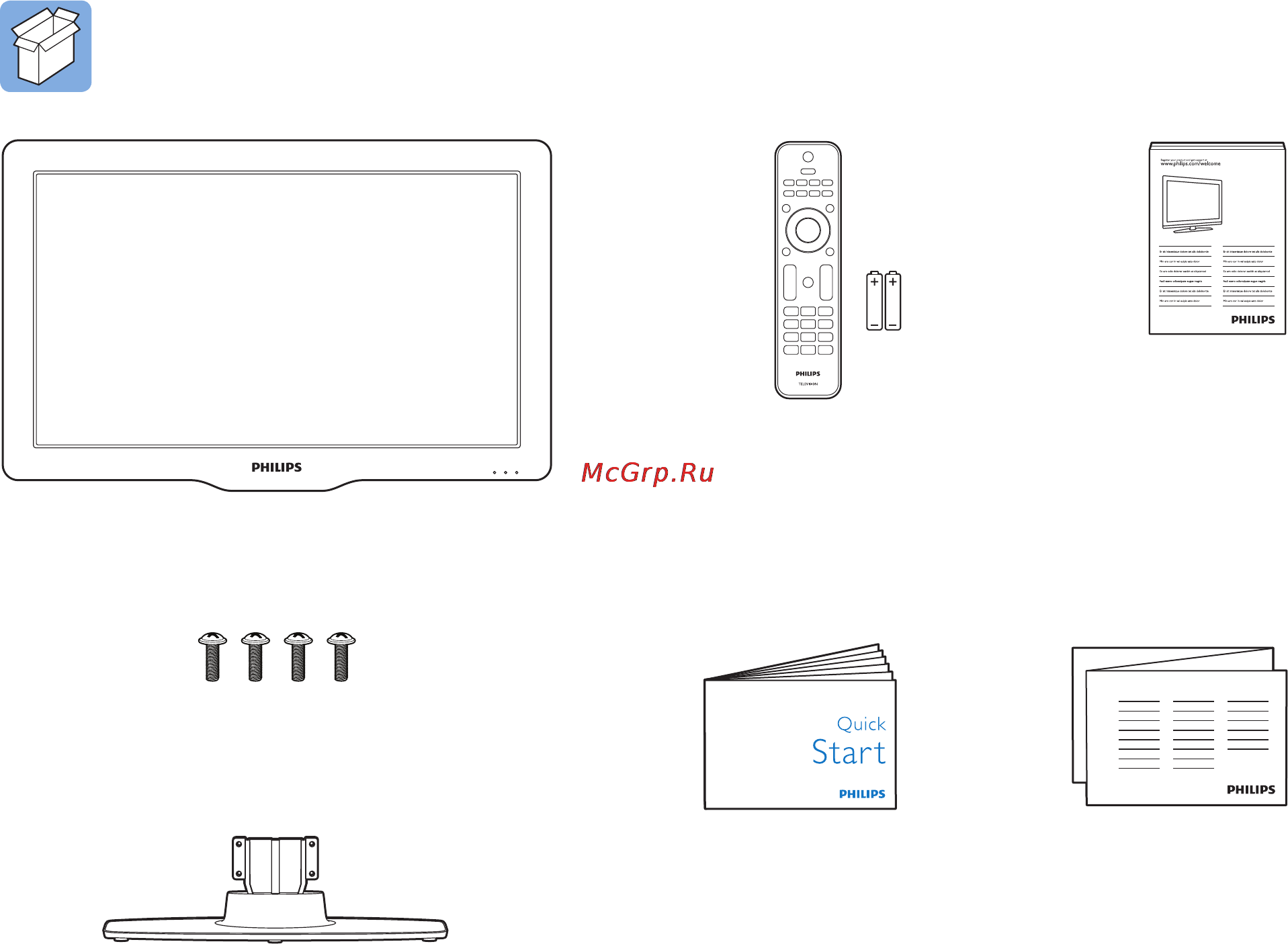 Philips 47PFL3605H/60 Краткое руководство онлайн [2/12] 117843