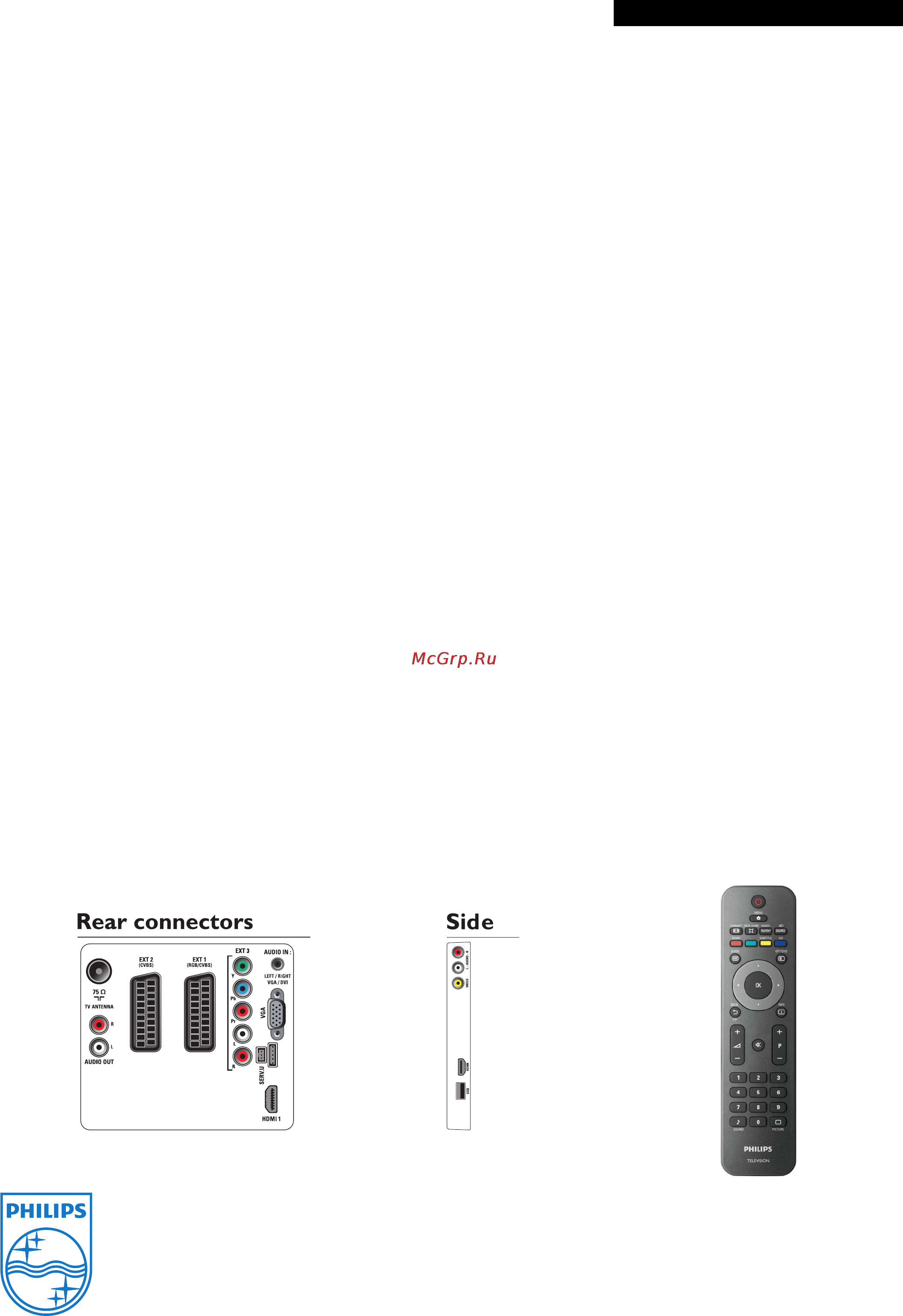 Philips 32 PFL 3605/60 [3/3] Подключения