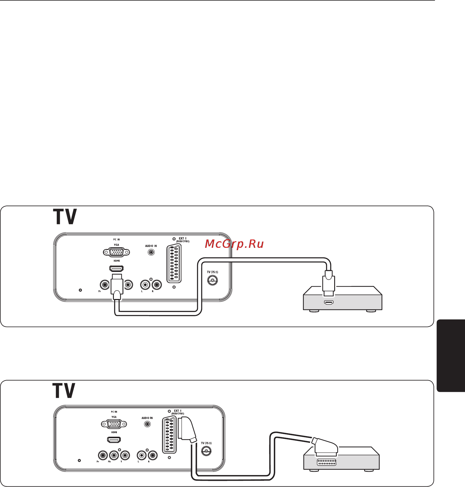 Philips 19PFL3403/10 [26/37] Подключение устройств