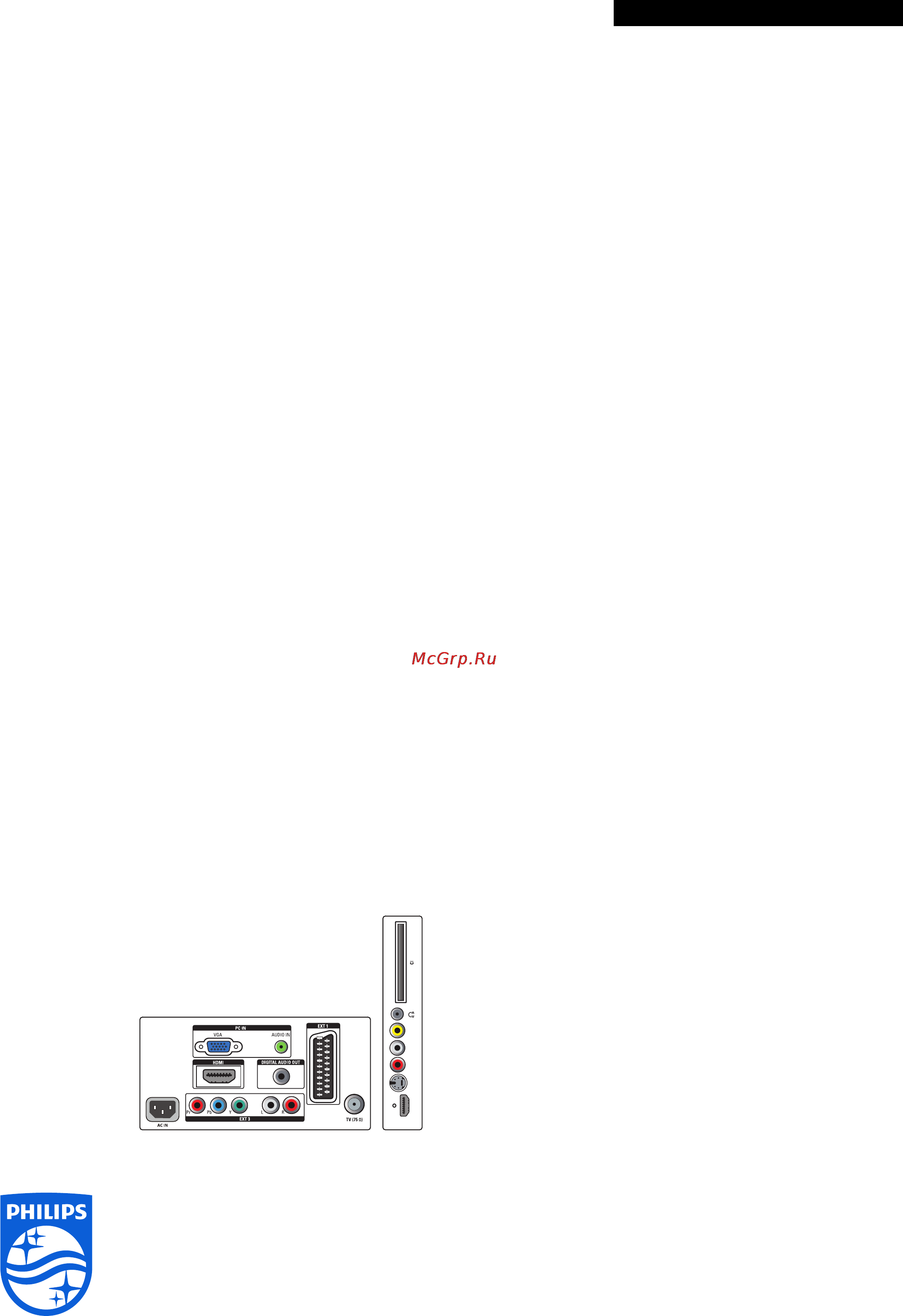 Philips 19PFL3403D/10 [3/3] Возможность соединения
