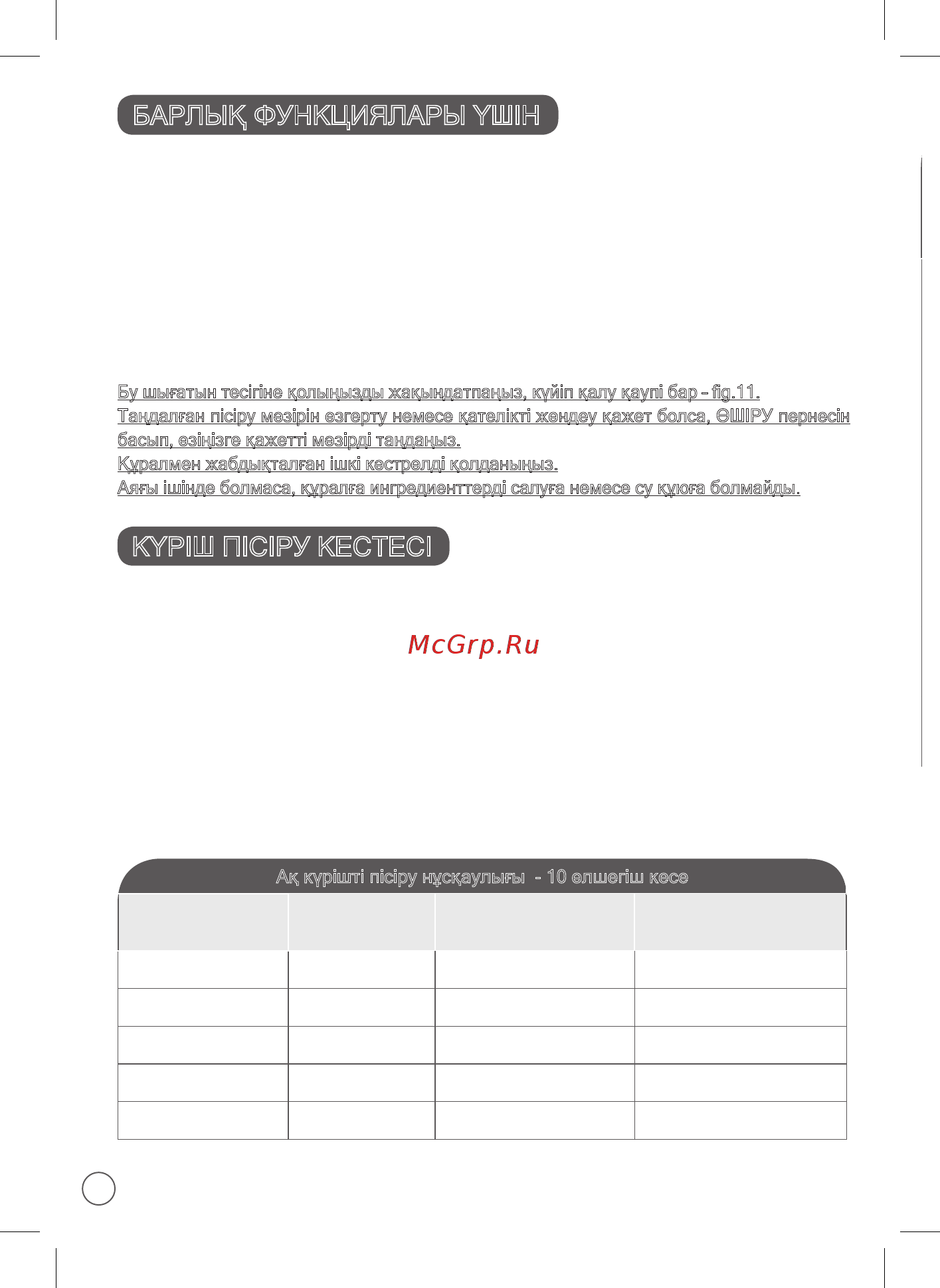 Moulinex MK 707832 [46/62] Барлық функциялары үшін