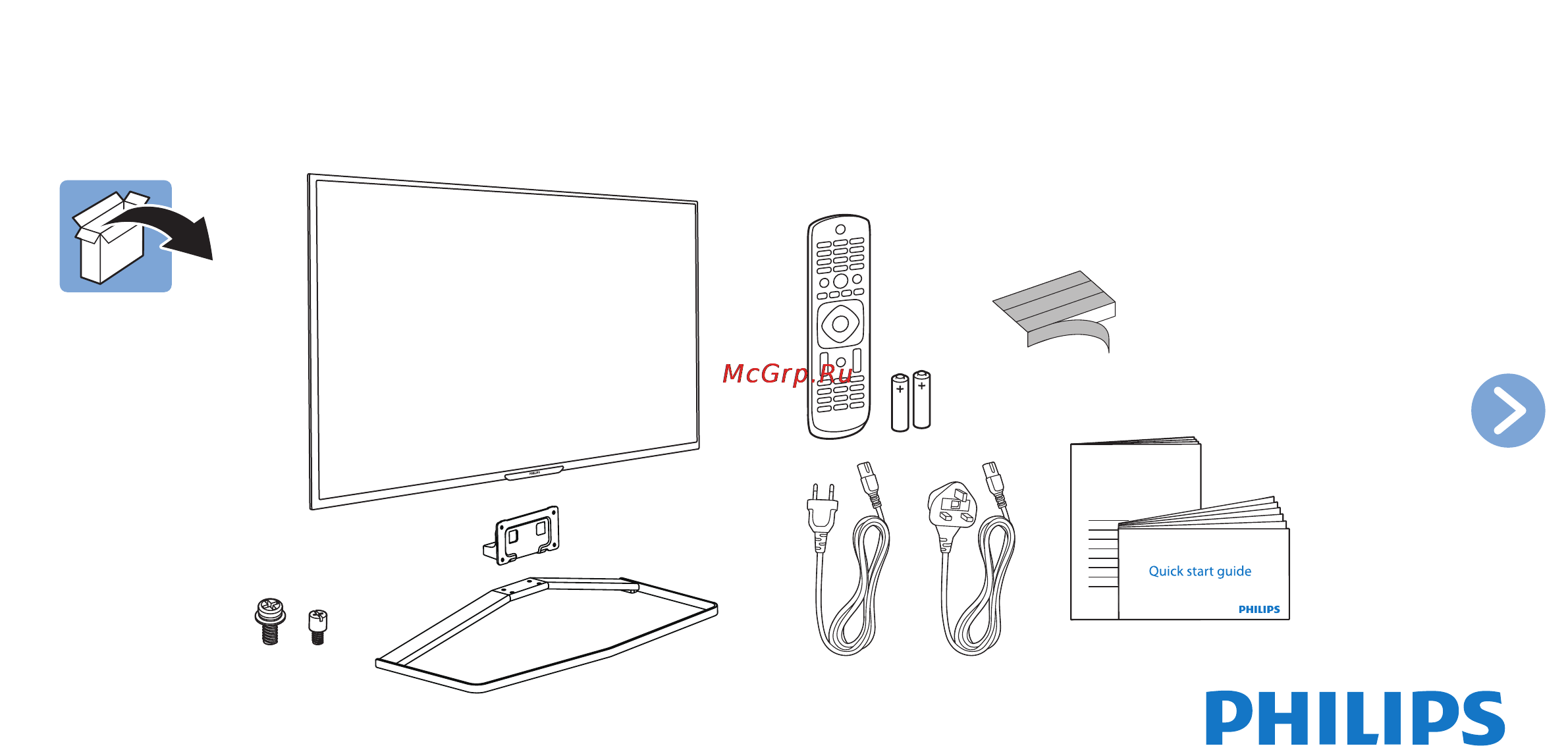 Philips 55PFH5609 Краткое руководство онлайн