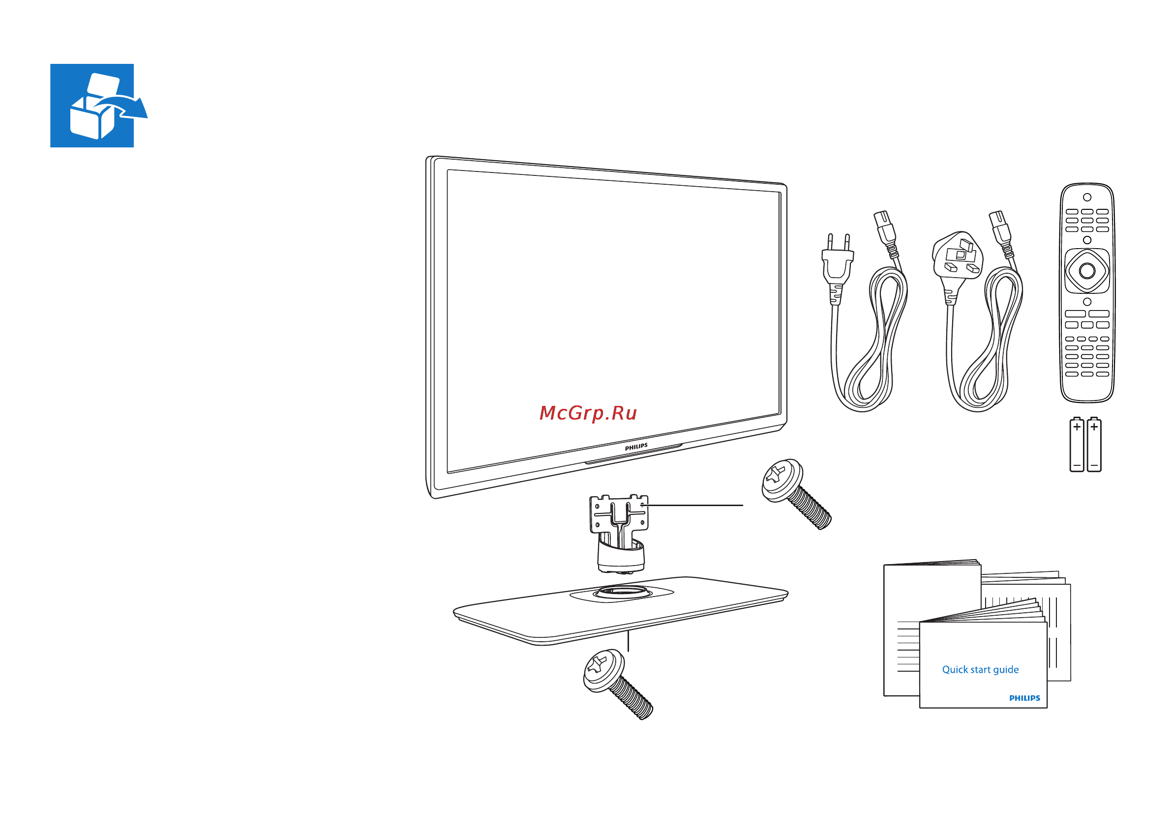 Philips 39PFL3008T [3/20] Qsg 31x8 30x8 tk index 1 30 jan 2013