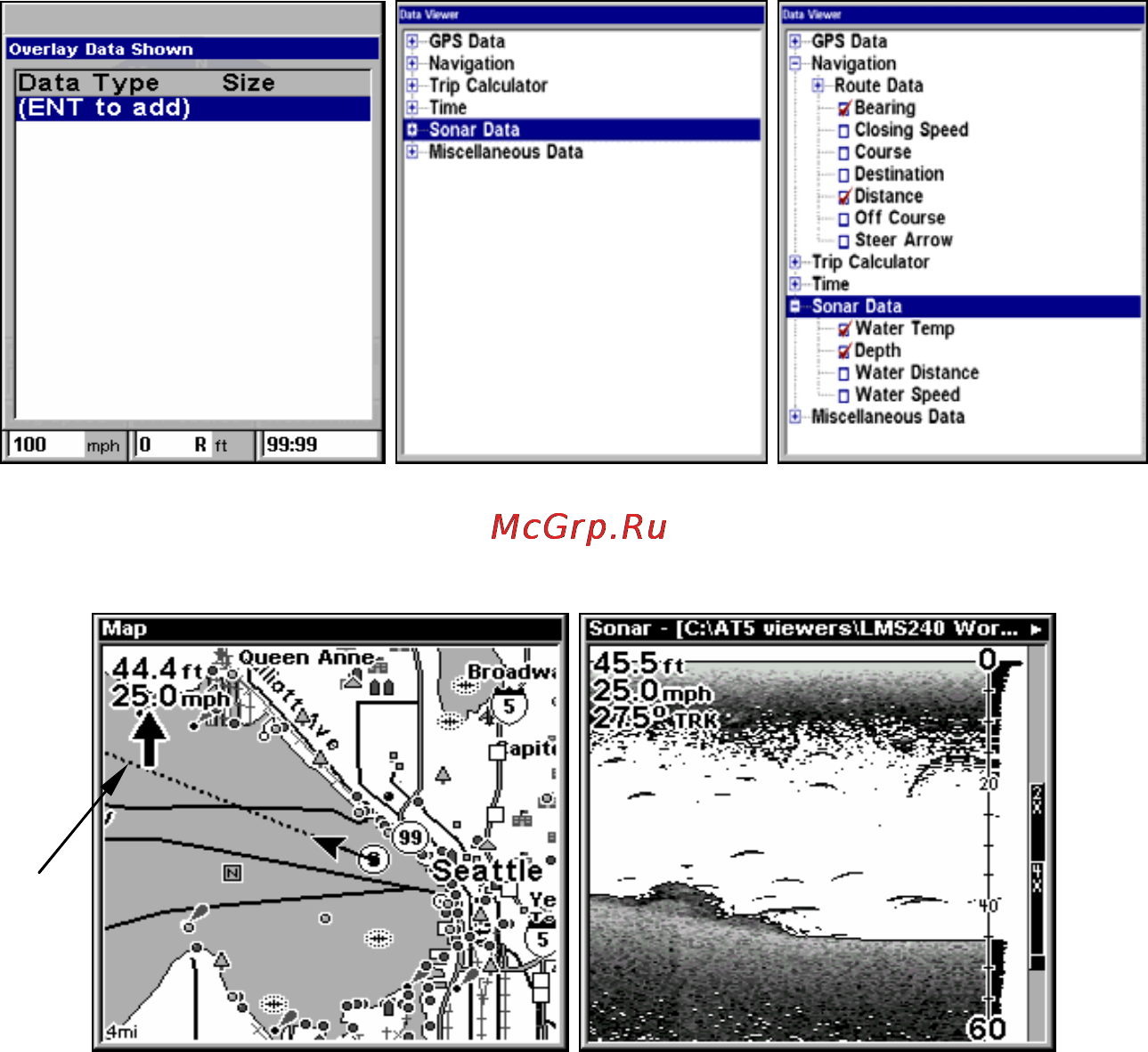 Lowrance LMS-522c iGPS [182/252] To re move the data to remove another item highlight the item and press