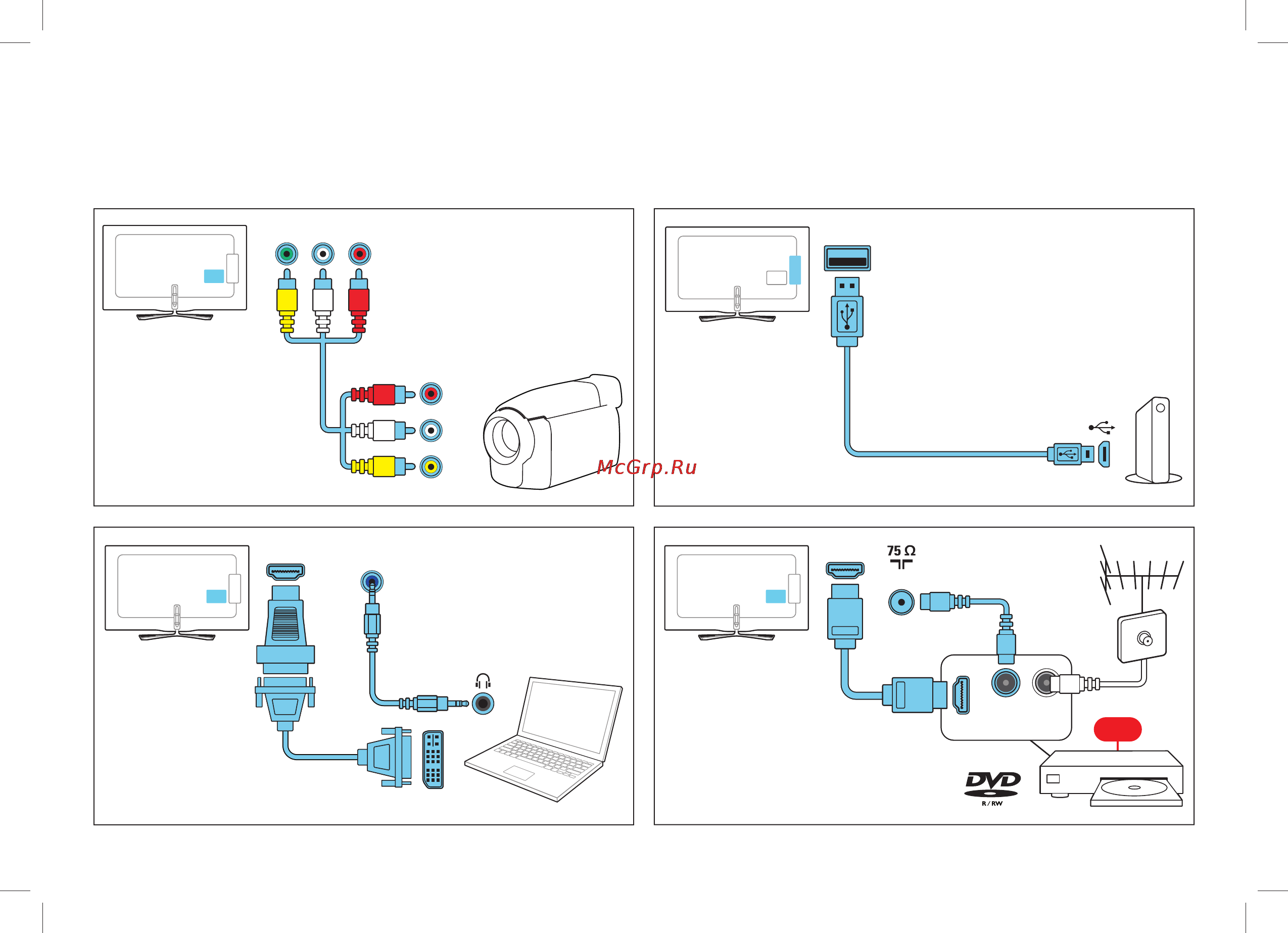 Philips 50PFL5028H Инструкция по быстрому запуску онлайн [12/20] 118459
