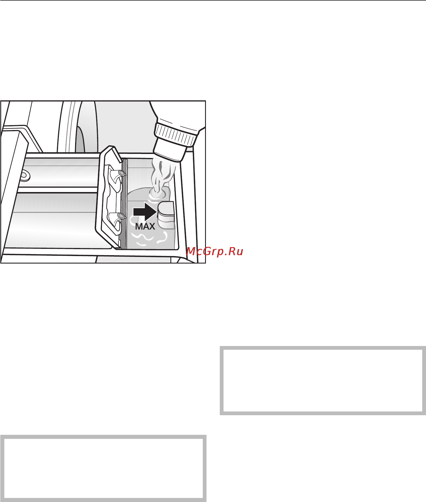 Miele WKF120 [51/92] Использование кондиционера добавки для придания формы или жидкого крахмала в конце программы стирки