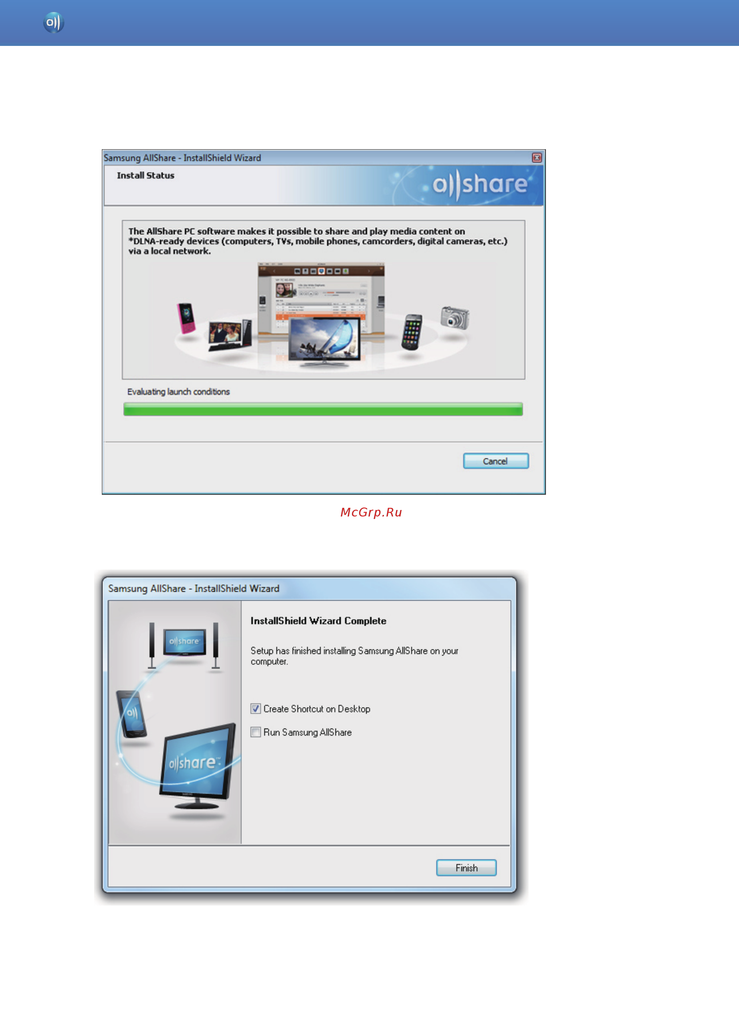 Samsung UE32D5000PW [7/46] Install allshare