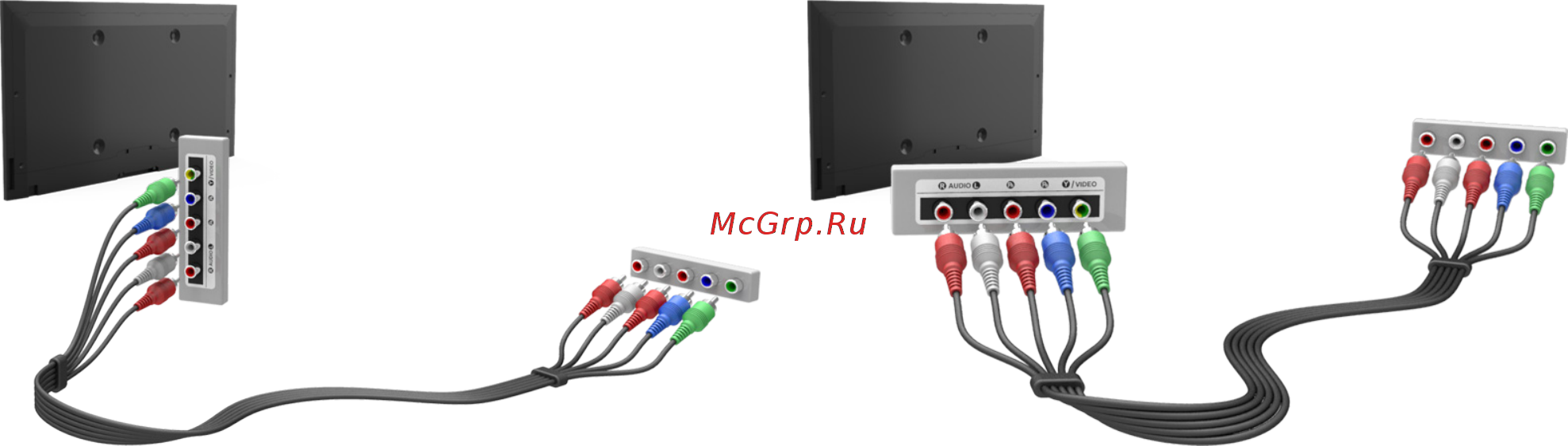 Samsung UE48H6200AK [22/239] Подключение компонентный