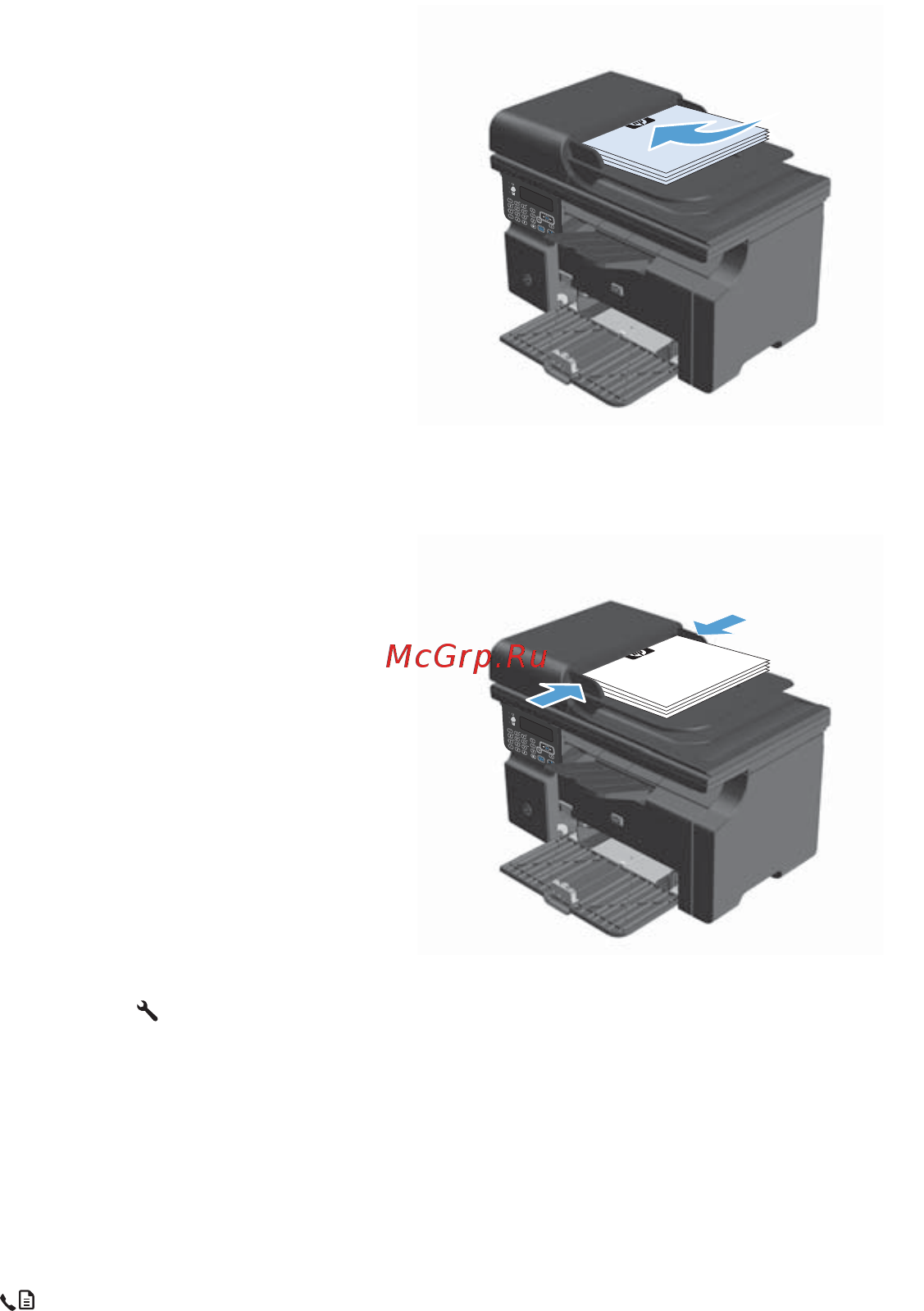 HP LaserJet Pro M1212nf CE841A.ACB [15/18] Ruww отправка факсов с устройства подачи документов 15