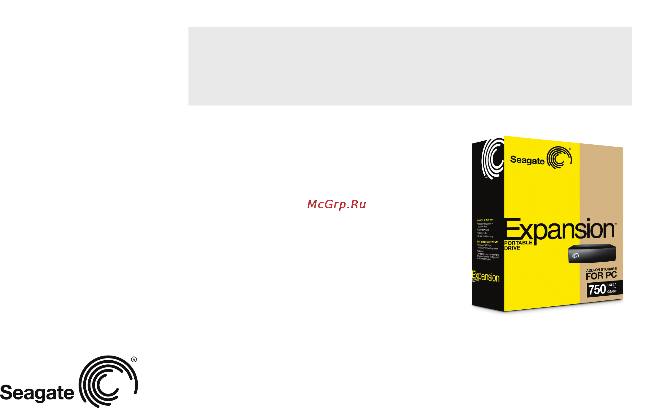 Seagate Expansion 1TB STBX1000201 [2/2] Портативный внешний жесткий диск seagat