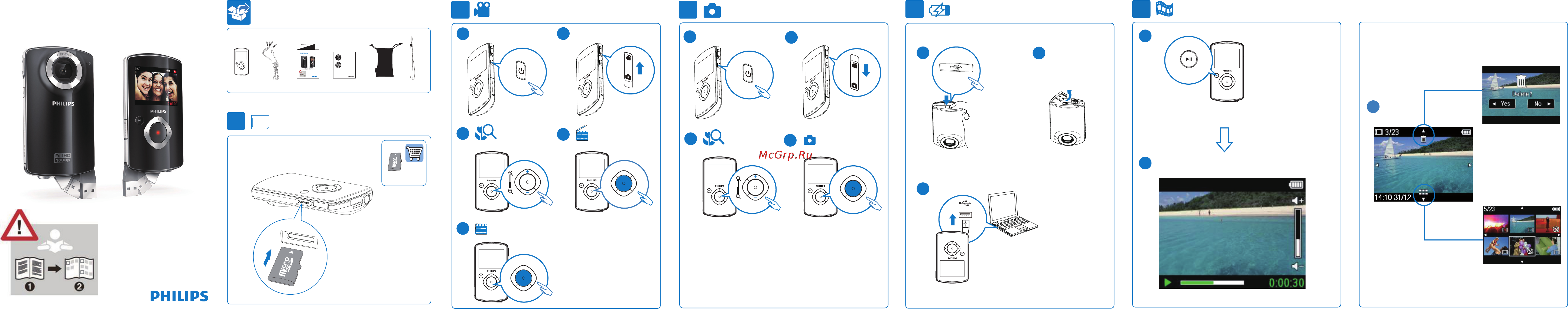 Philips CAM101 Краткая инструкция онлайн