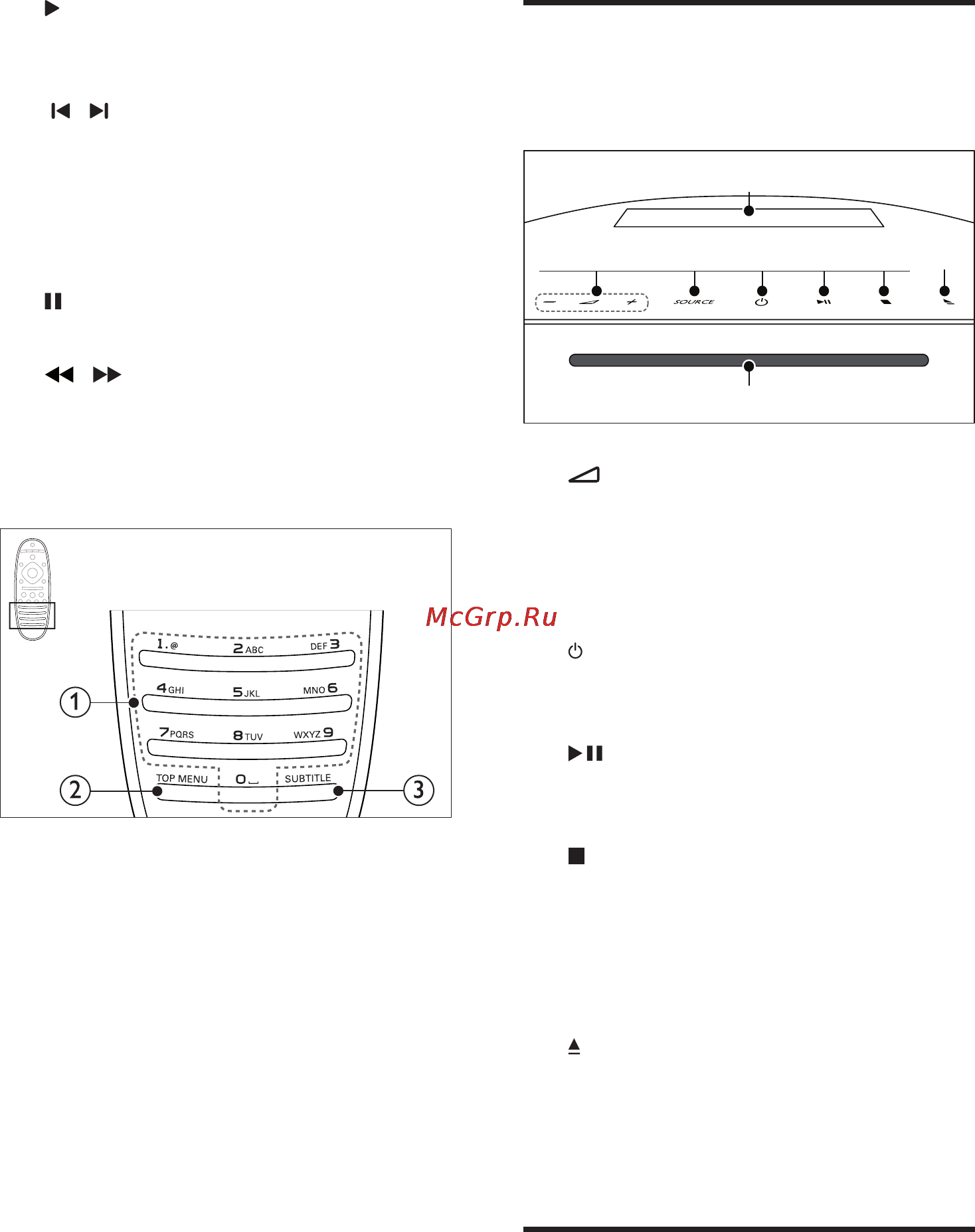 Philips HTB9225D [10/58] Основное устройство