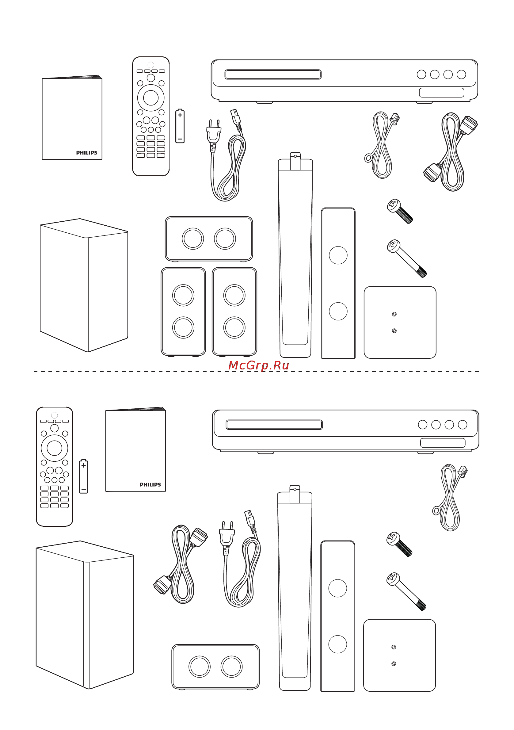 Philips HTD3540 Инструкция по быстрому запуску онлайн [3/14] 118716