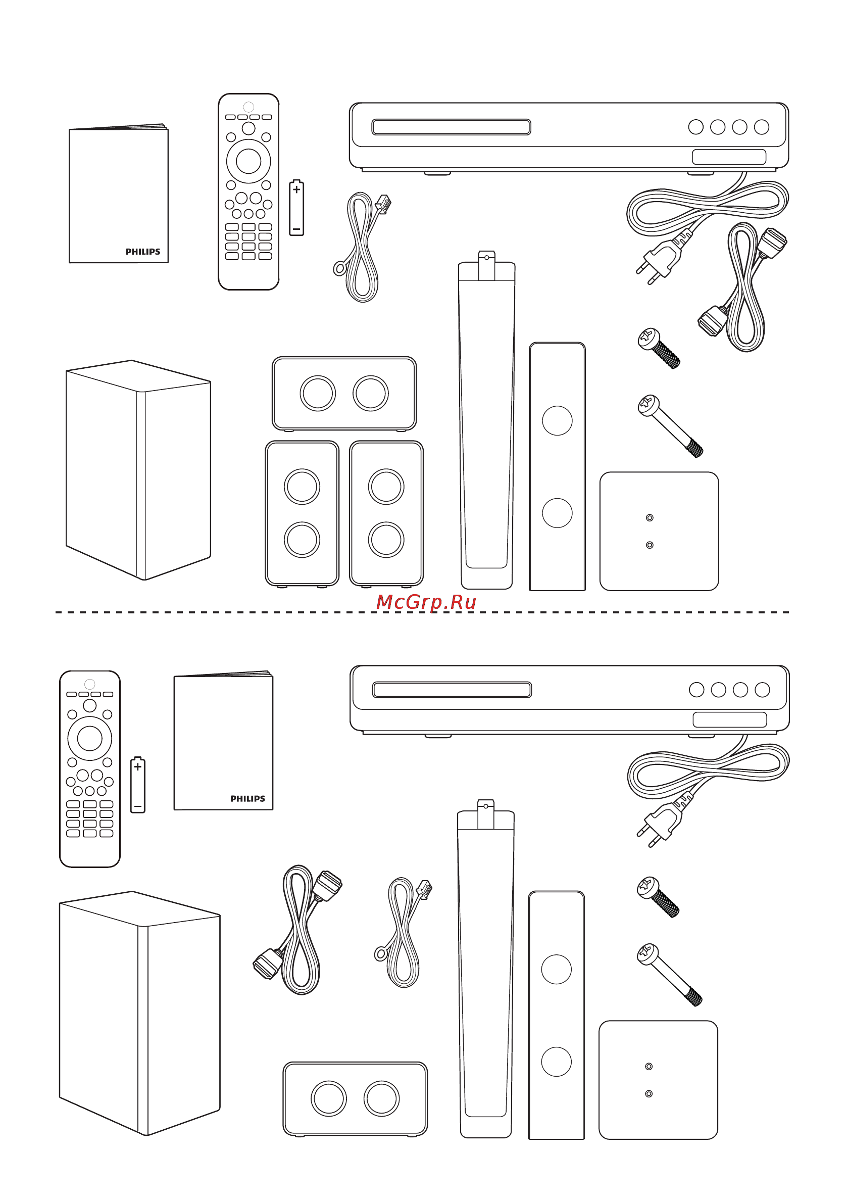 Philips HTD3570 Инструкция по быстрому запуску онлайн [3/14] 118728
