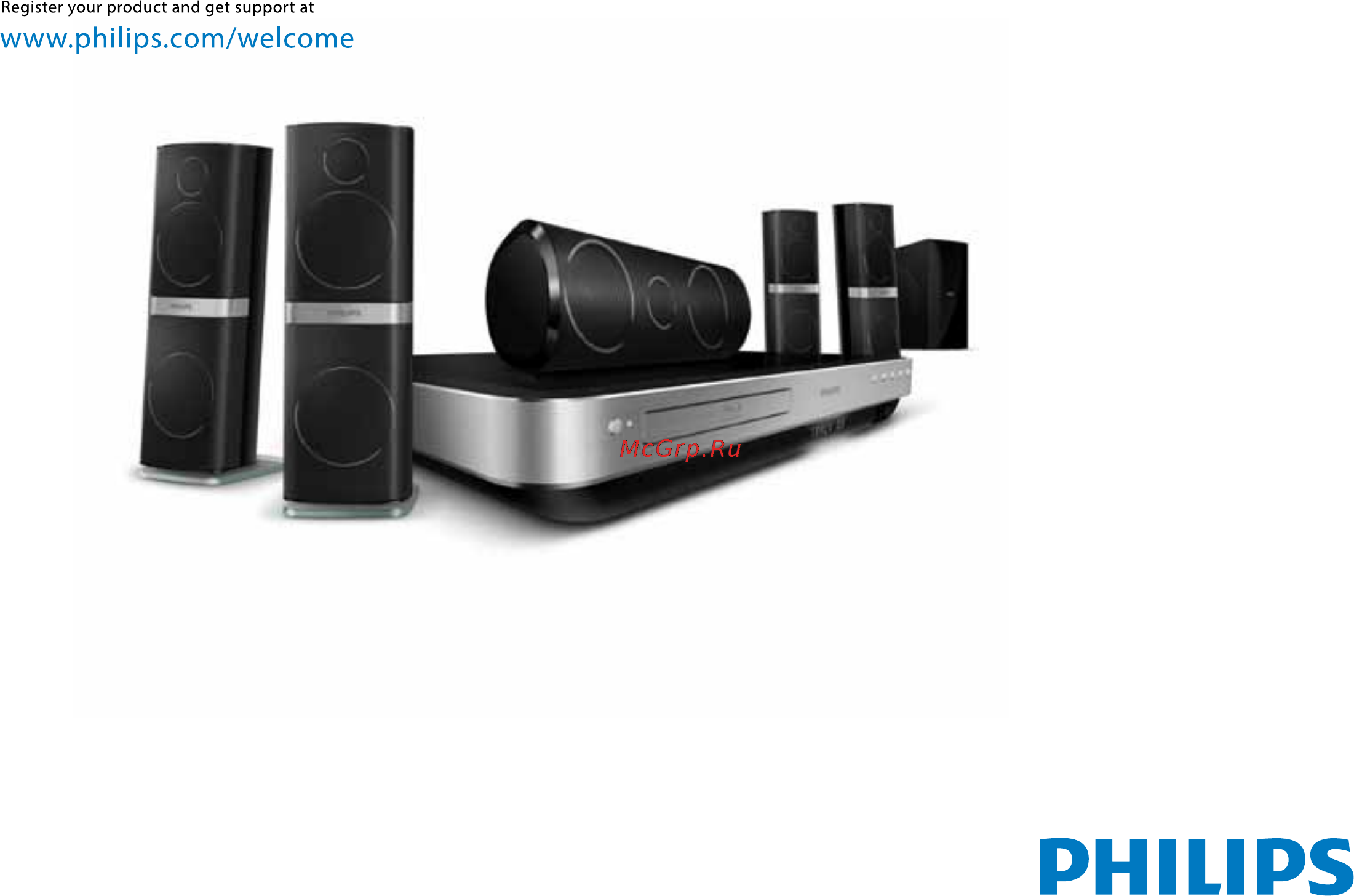 Philips HTS8562 Инструкция по быстрому запуску онлайн