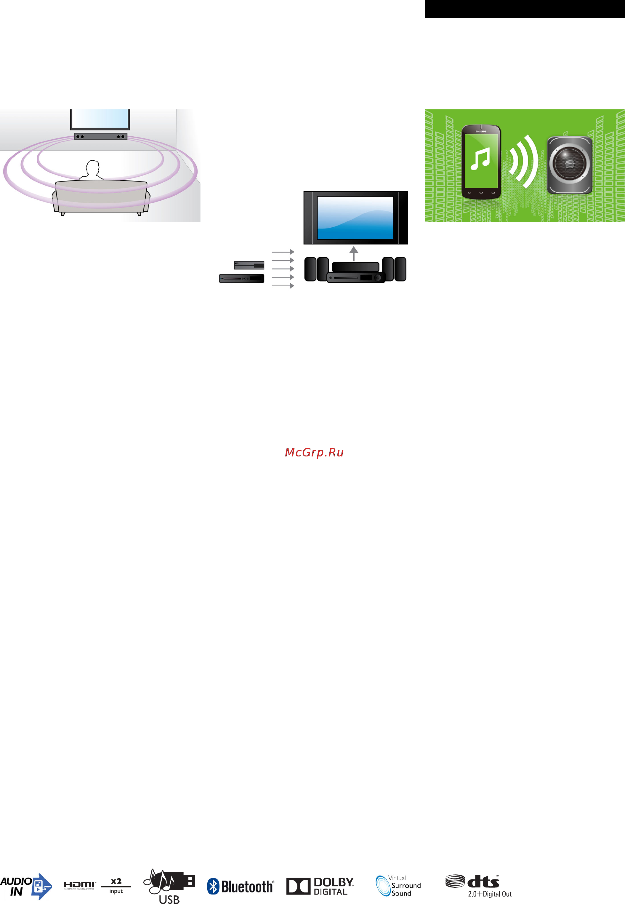 Philips HTL3120 [2/3] Особенности