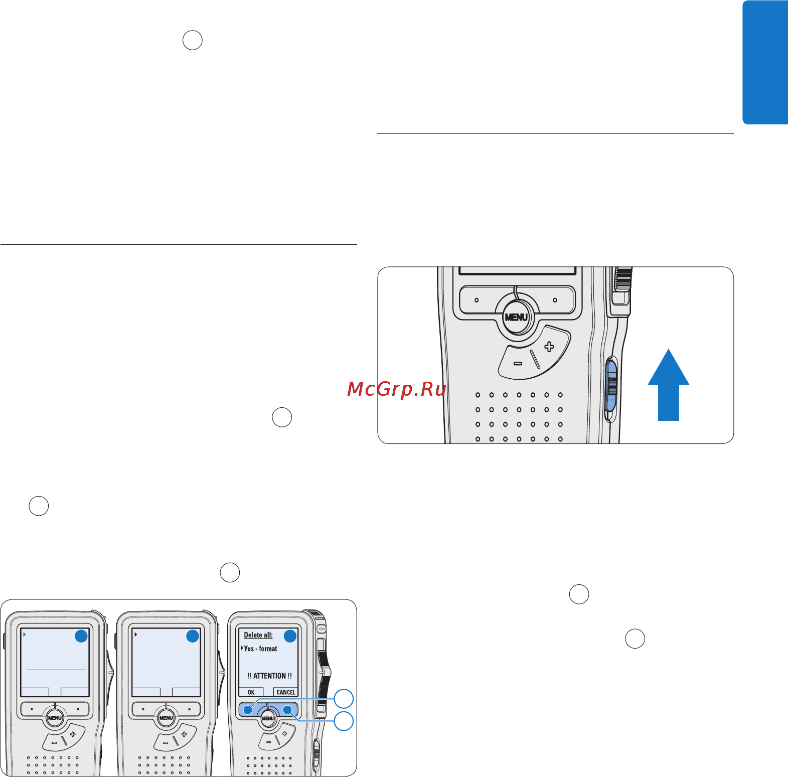 Philips Pocket Memo 9500 Инструкция по эксплуатации онлайн [9/24] 118780