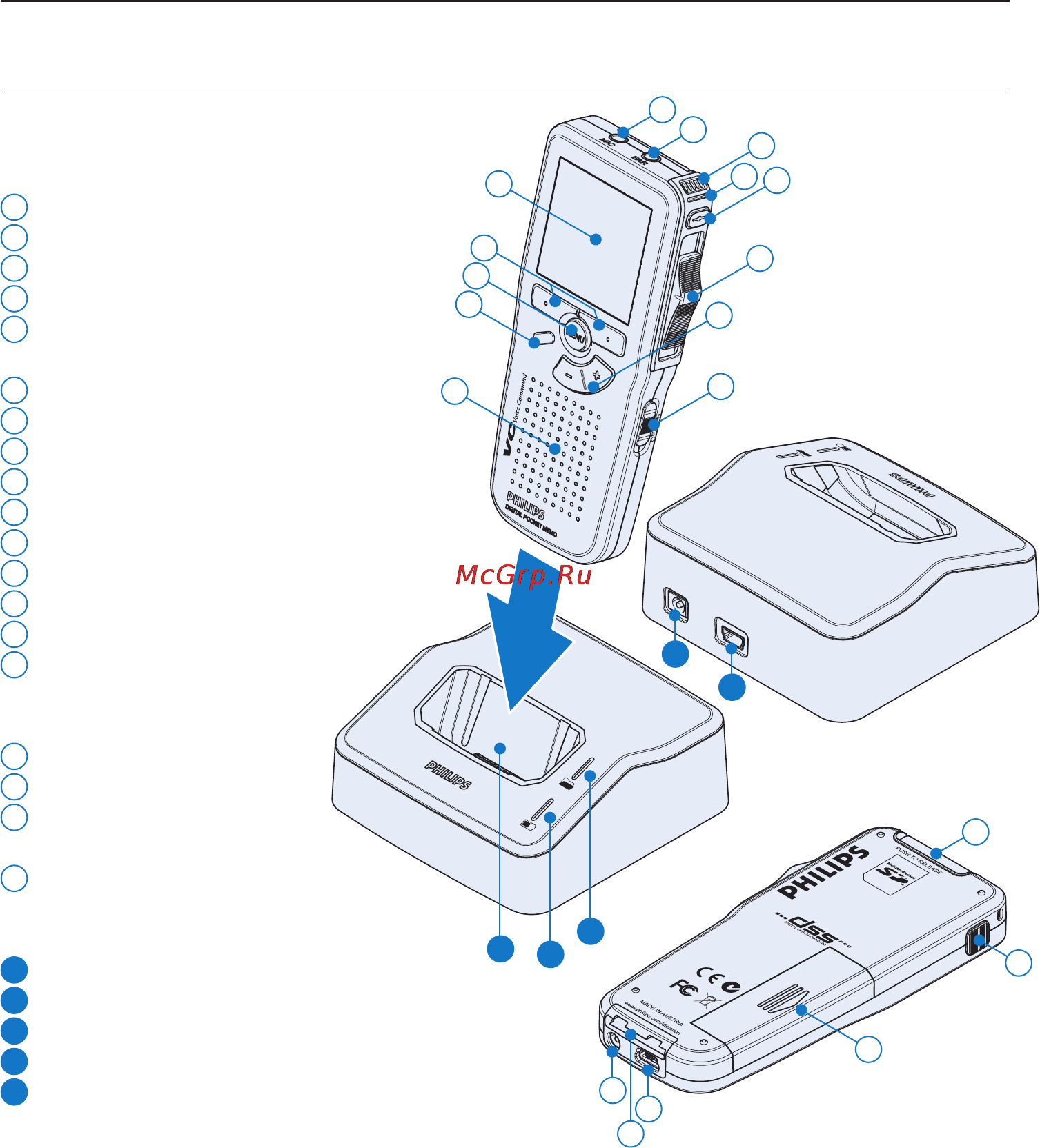 Philips Pocket Memo 9600 [6/28] Get started 3