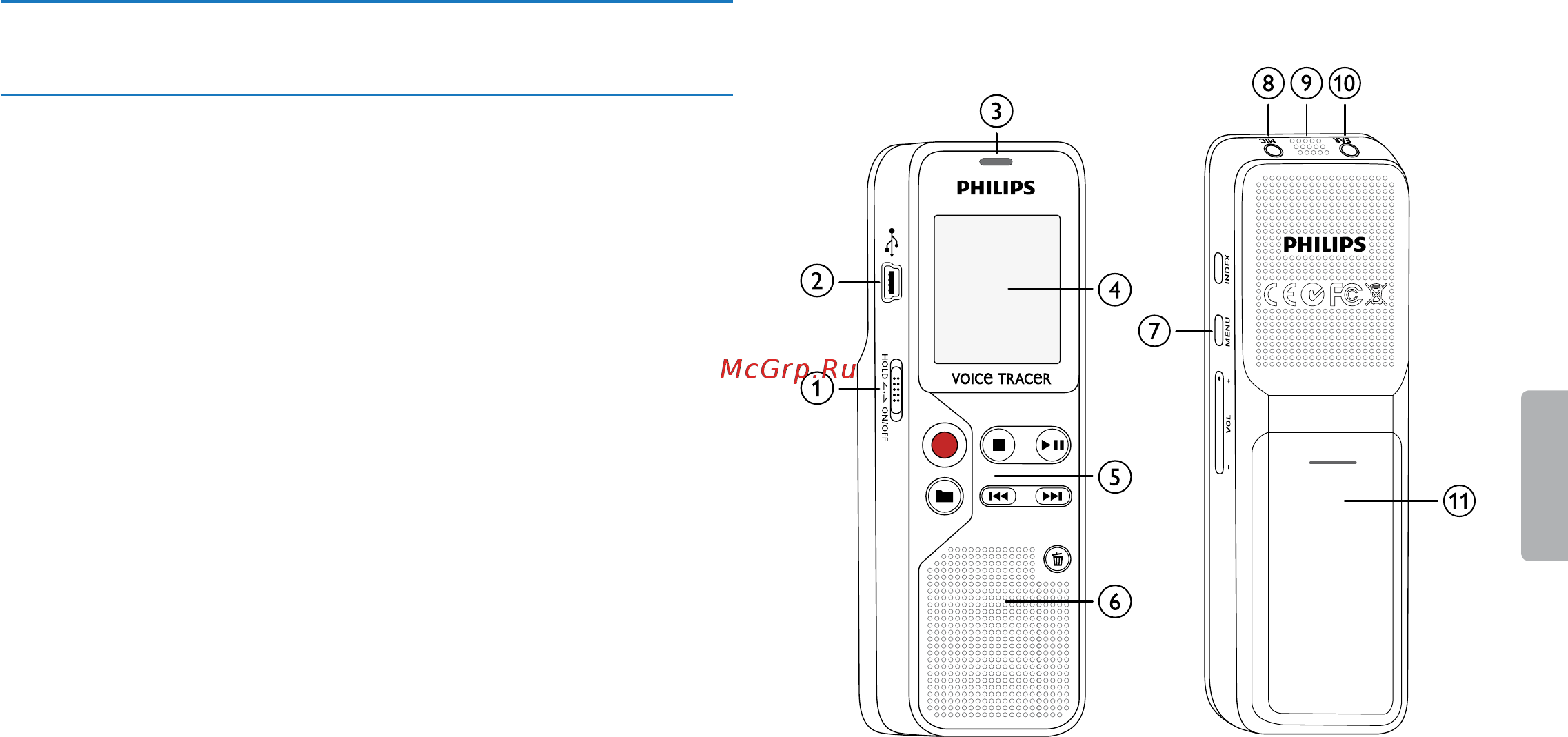 Philips DVT1100 [10/38] Вид спереди и сзади