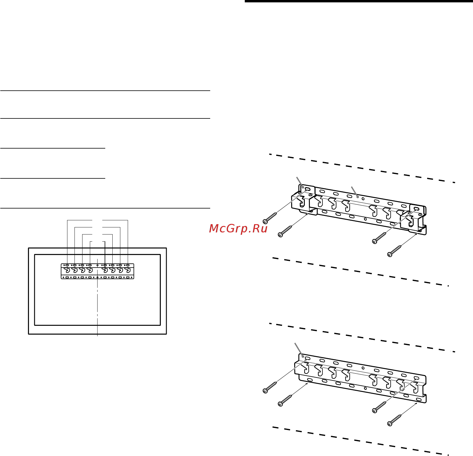 Sony KDL-55W805C [173/321] Montáž základny na zeď
