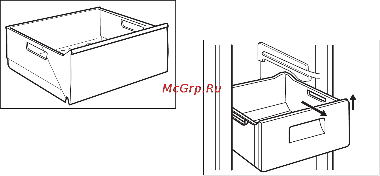 AEG S95362CTX2 [12/28] Извлечение из морозильника корзин для замораживания