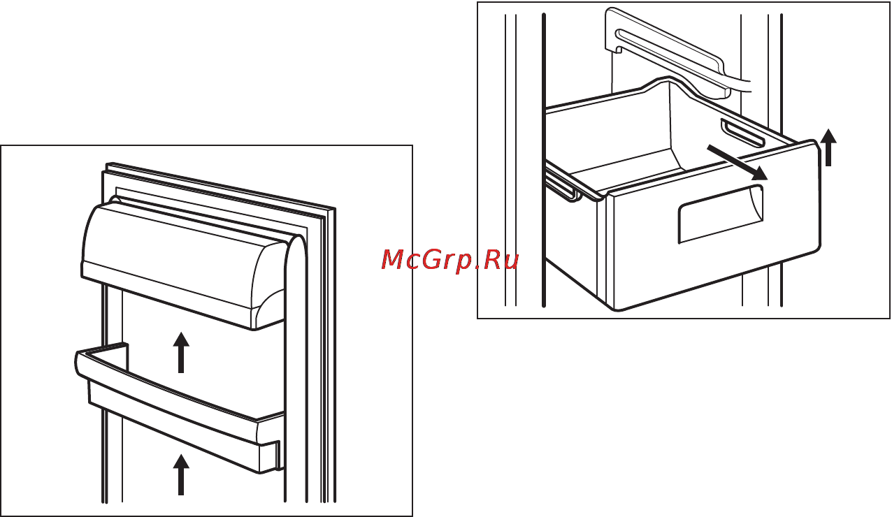 AEG S99382CMW2 [37/52] Встановлення поличок на дверцятах
