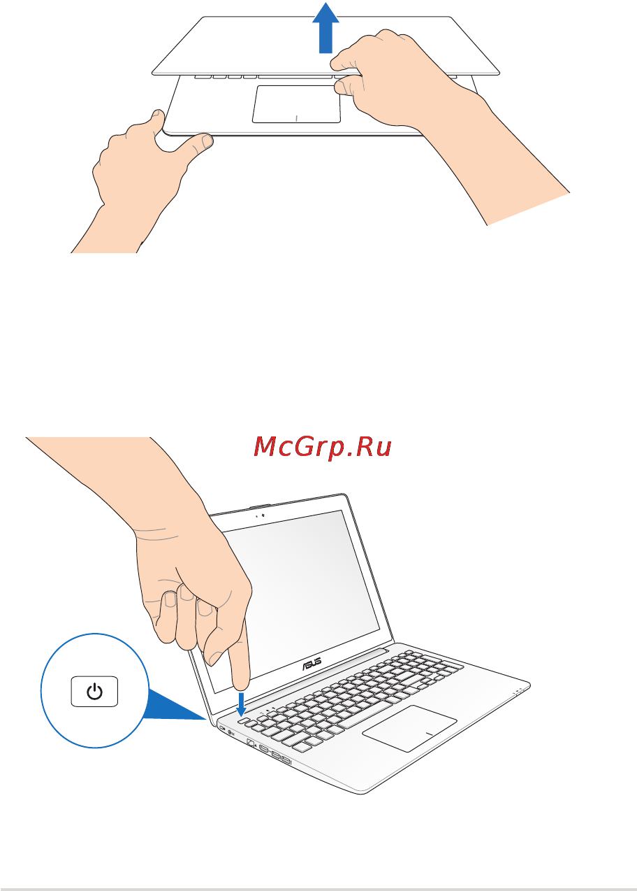 Asus K551LN-XX522H [29/126] Откройте крышку