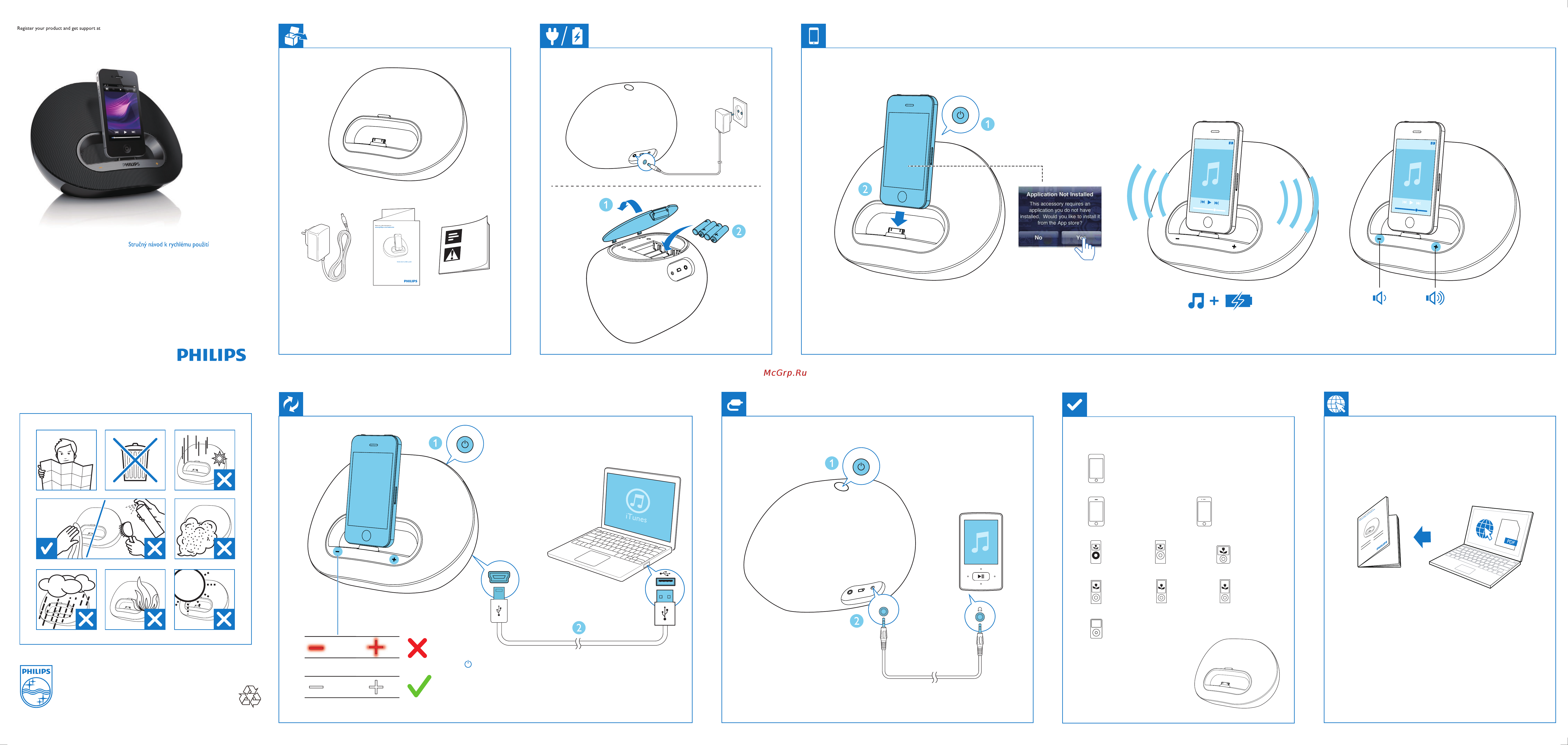 Philips DS3100/12 Краткая инструкция онлайн
