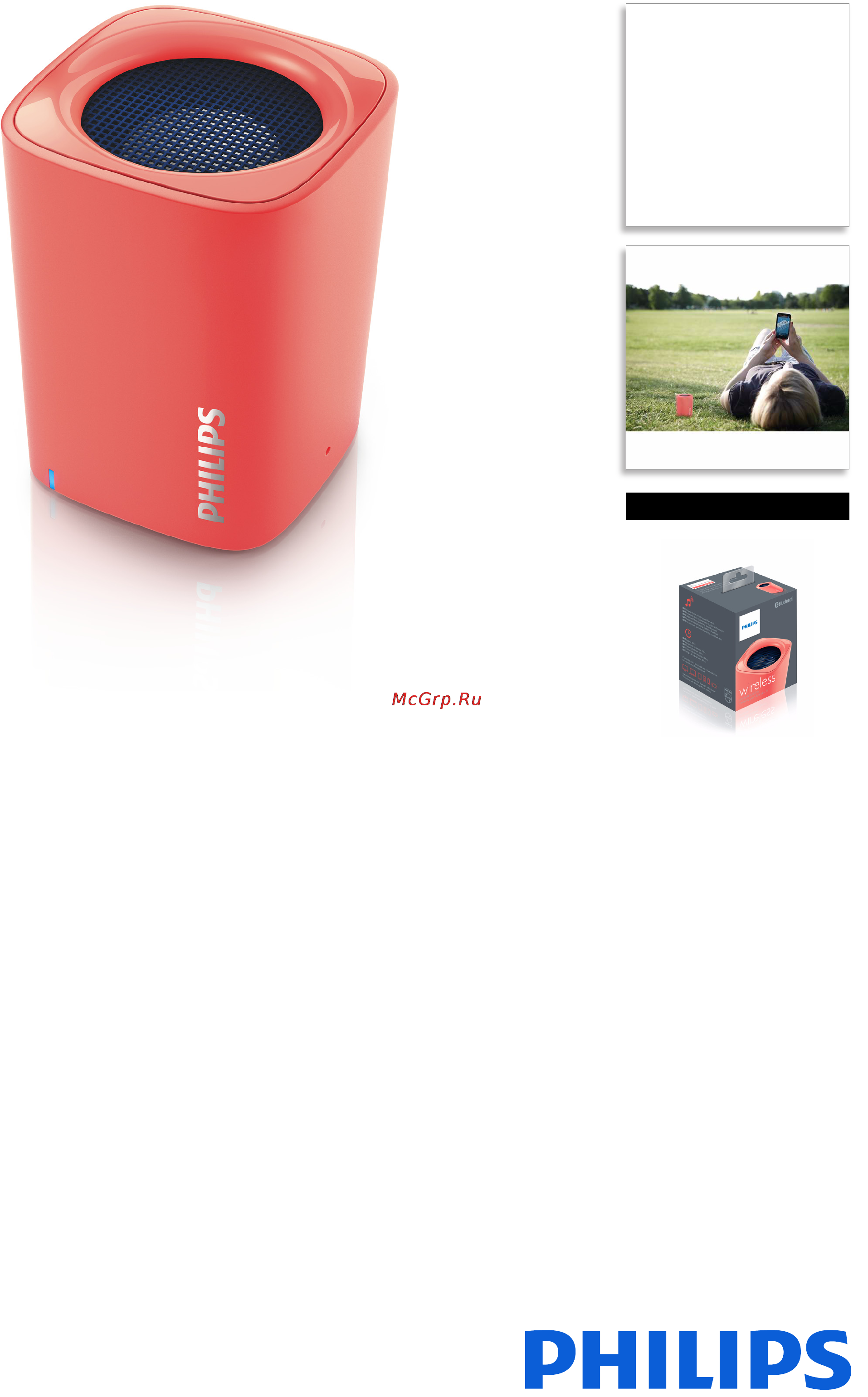 Philips BT100M/00 Брошюра онлайн