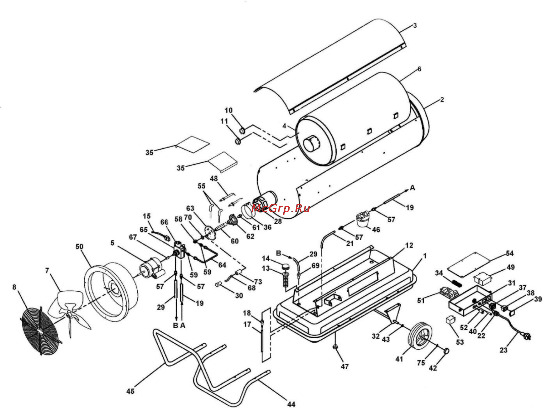 Aiken MOH 64M 160101018 [5/13] Устройство и принцип работы тепловой пушки
