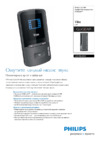 Philips GOGEAR SA4VBE08SN Брошюра