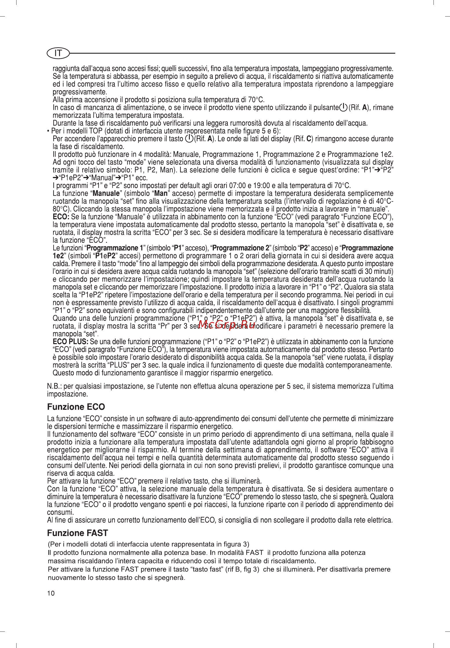 Ariston ABS VLS QH 80 Инструкция по эксплуатации онлайн [10/48] 119396