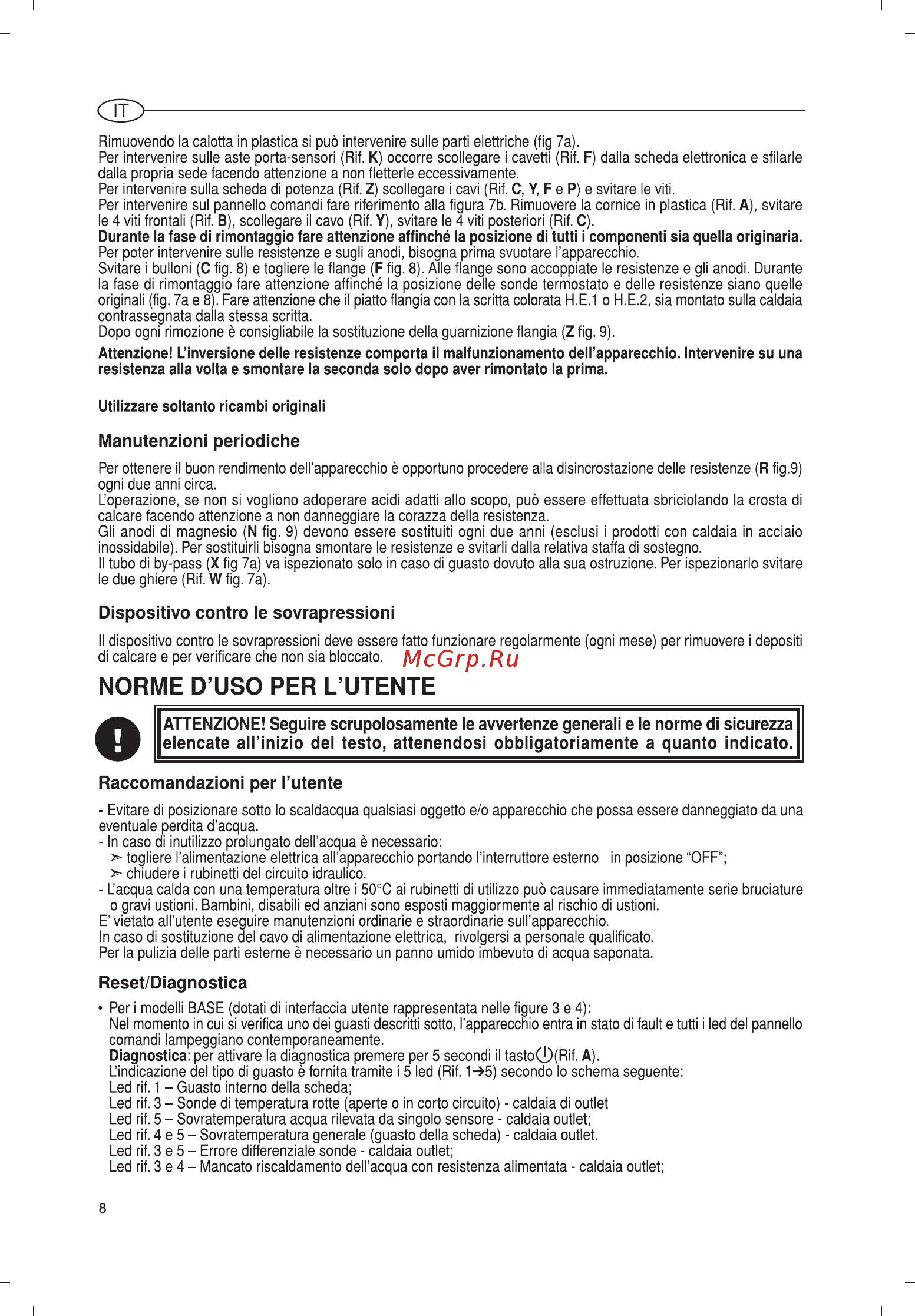Ariston ABS VLS QH 80 Инструкция по эксплуатации онлайн [8/48] 119396