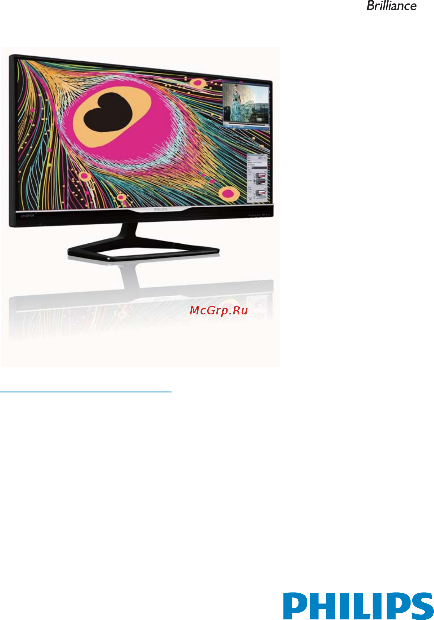 Philips 298P4QJEB Руководство пользователя онлайн