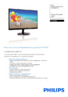 Philips 234E5QSB Спецификация