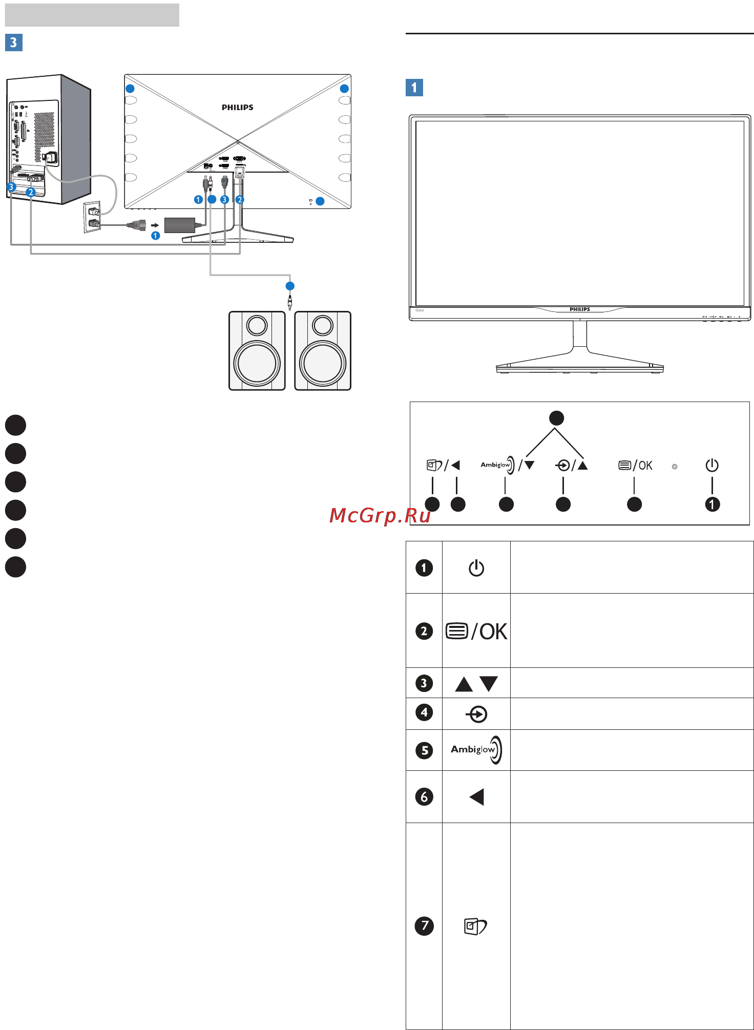 Philips 278C4QHSN [8/46] Эксплуатация монитора