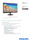 Philips 274E5QSB/01 Спецификация
