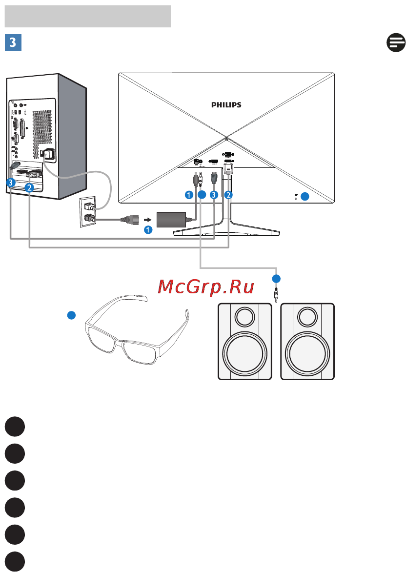 Philips 238G4DHSD Руководство пользователя онлайн [8/45] 119579