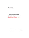 Lenovo A6000 Руководство по быстрому старту