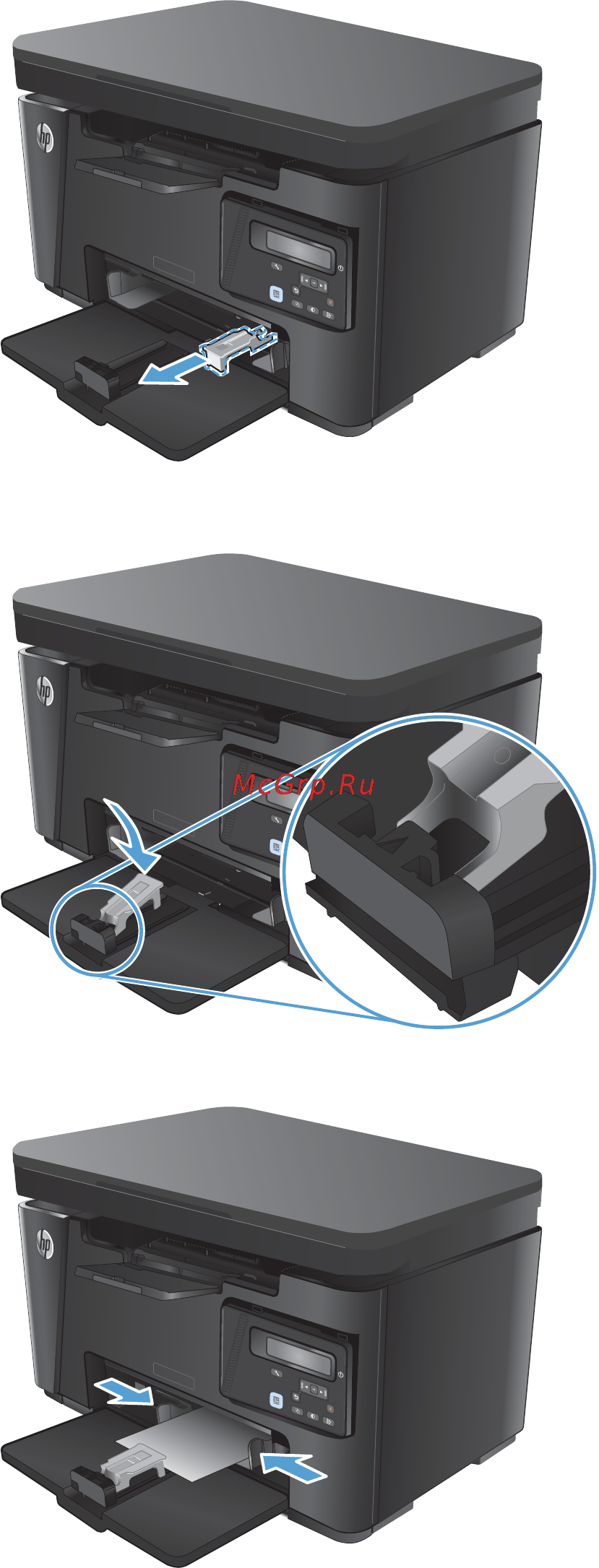 HP LaserJet Pro MFP M127-M128 [28/136] Глава 2 лотки для бумаги ruww