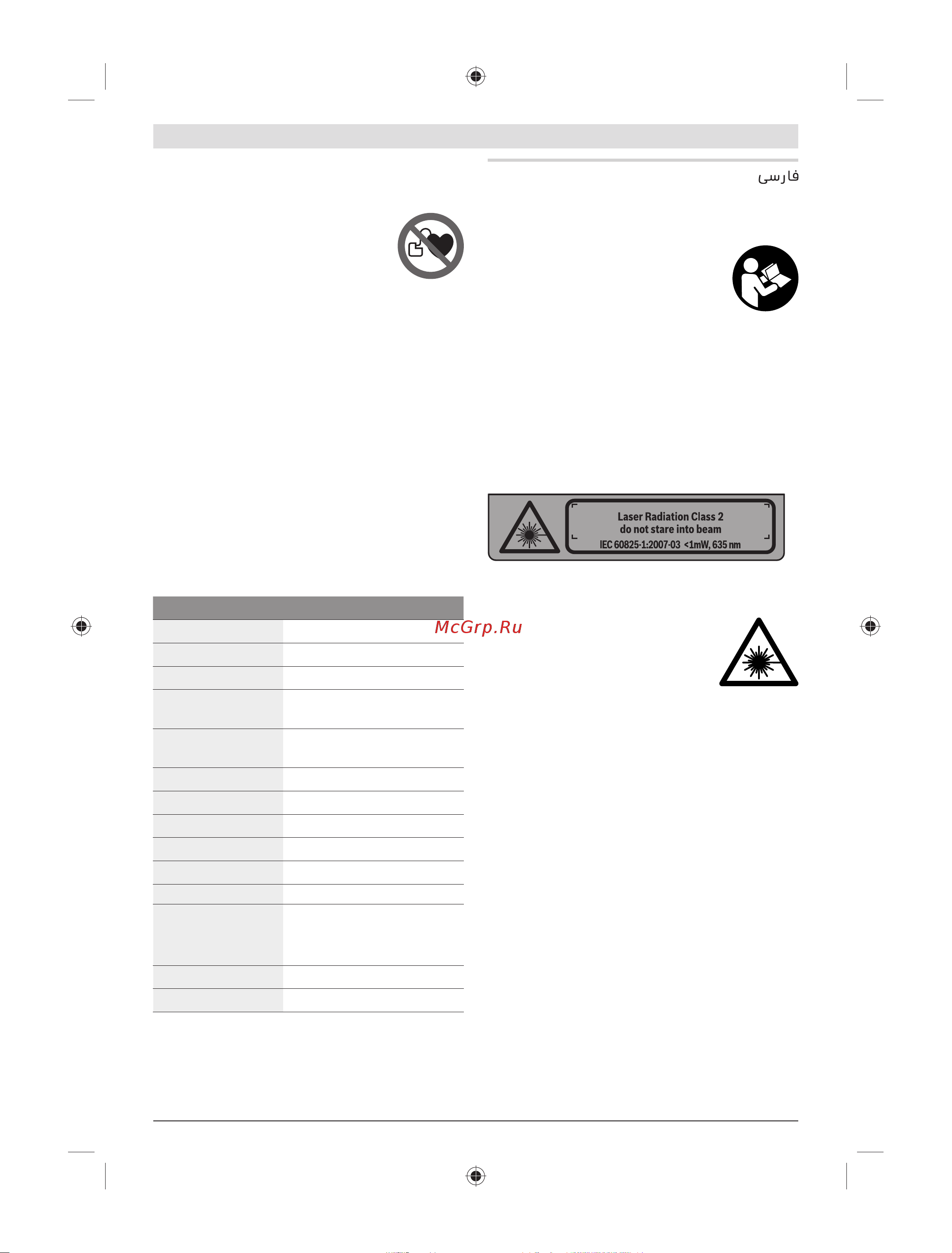 Bosch GLL 2-15 Prof. + BM 3 (0.601.063.702) [205/205] نآ دﺮﮑﻠﻤﻋ و هﺎﮕﺘﺳد ﺢﯾﺮﺸﺗ